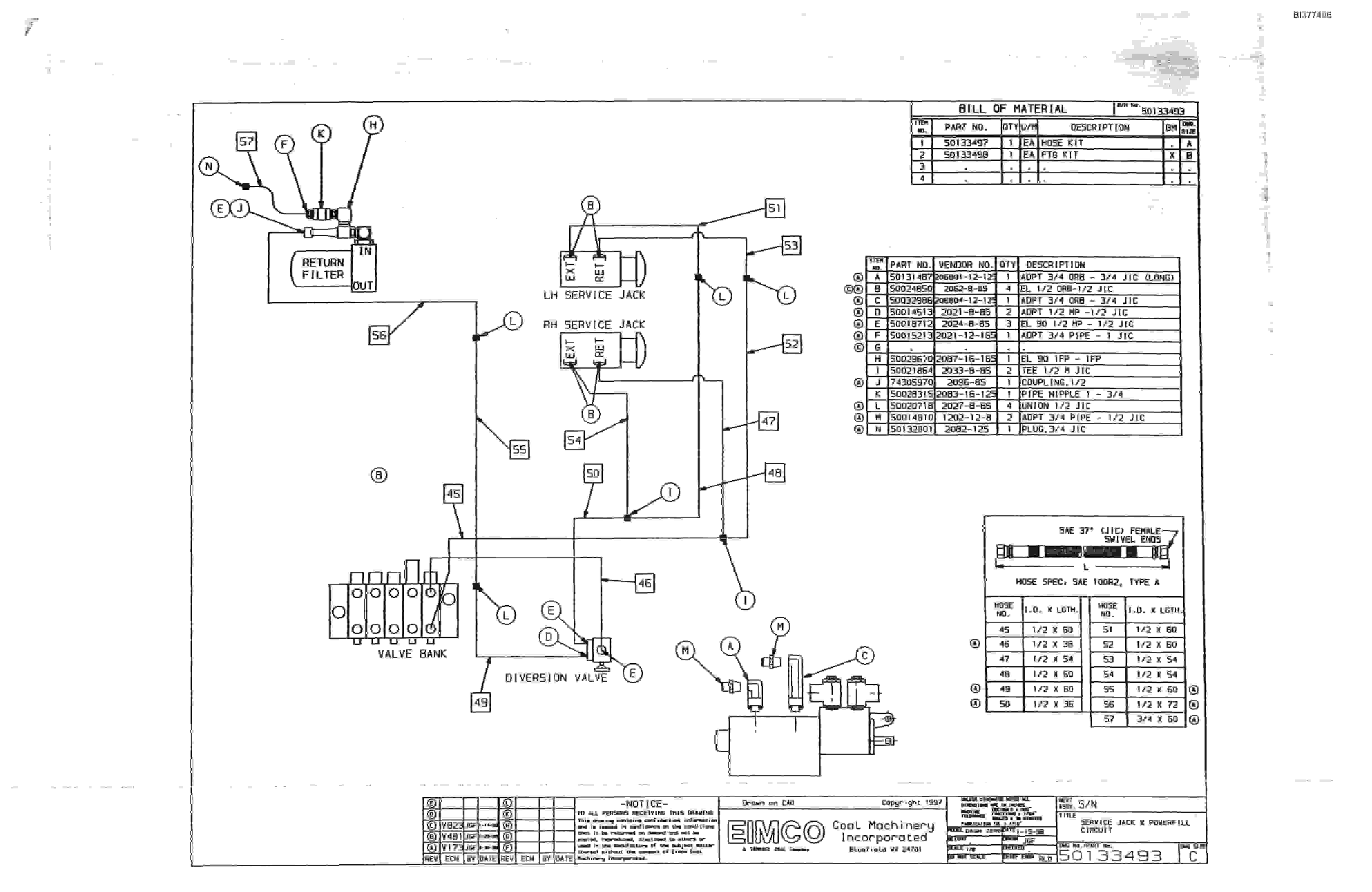 Bucyrus Dash Zero Drum Miner Parts Catalog BI377496-2
