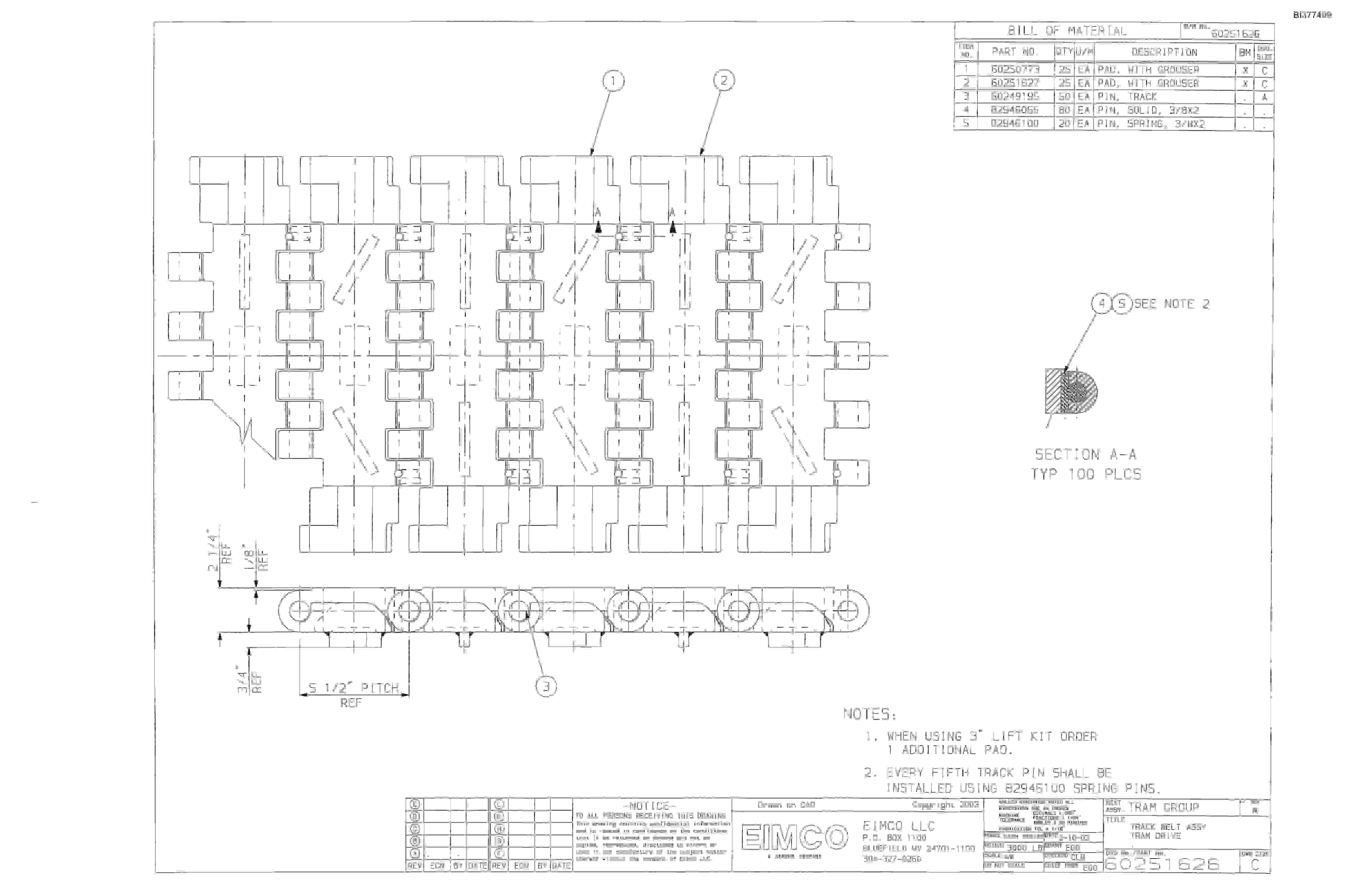 Bucyrus Dash Zero Drum Miner Parts Catalog BI377499-3