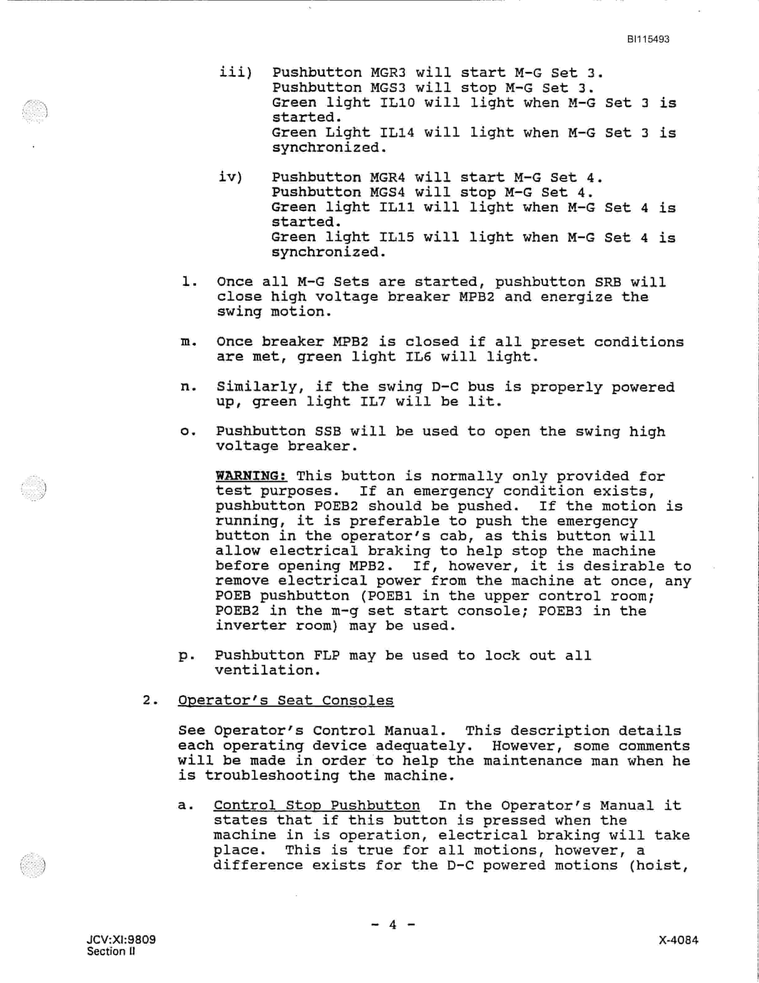 Bucyrus Dragline PLC X Technical Manual BI115493-2