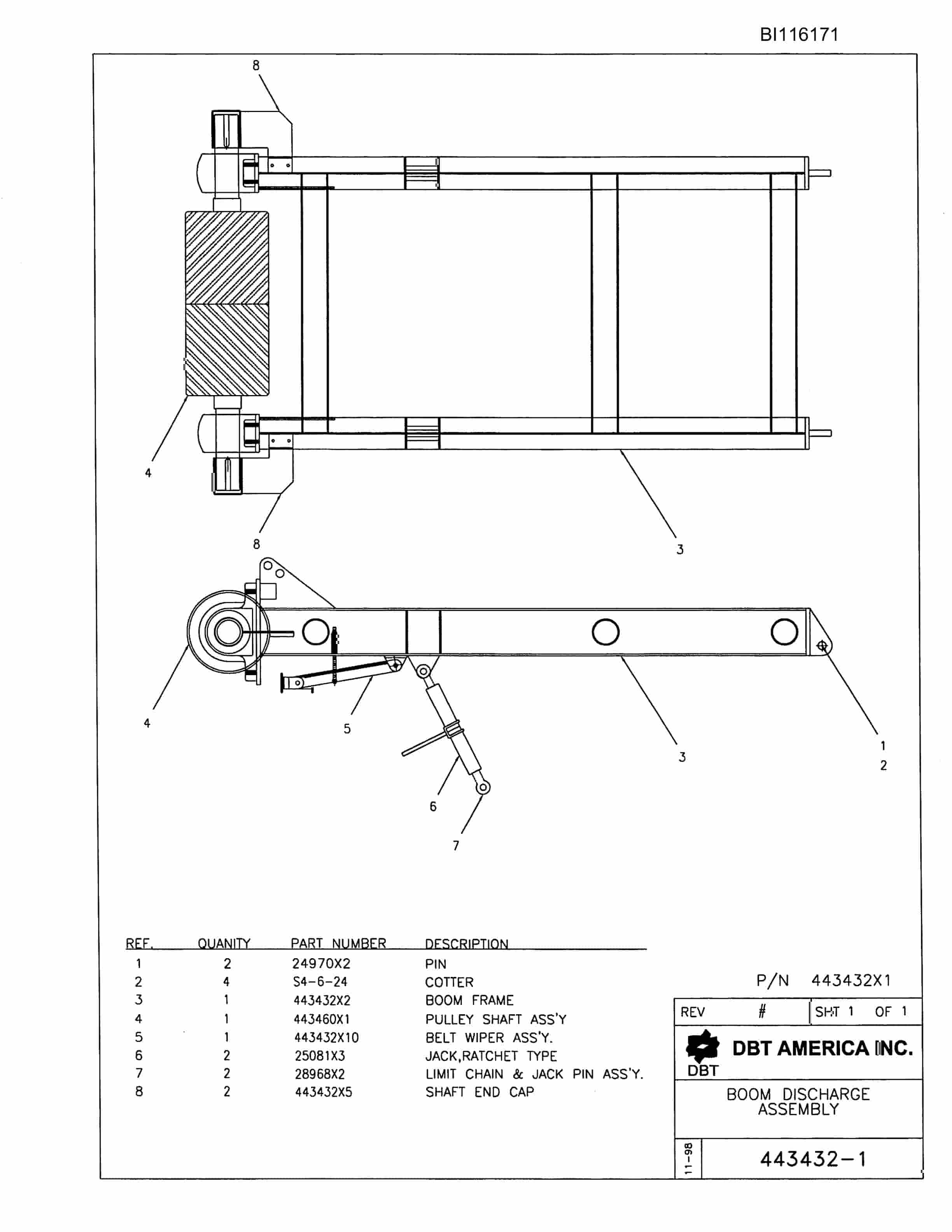Bucyrus Drive Section Parts Catalog BI116171-2