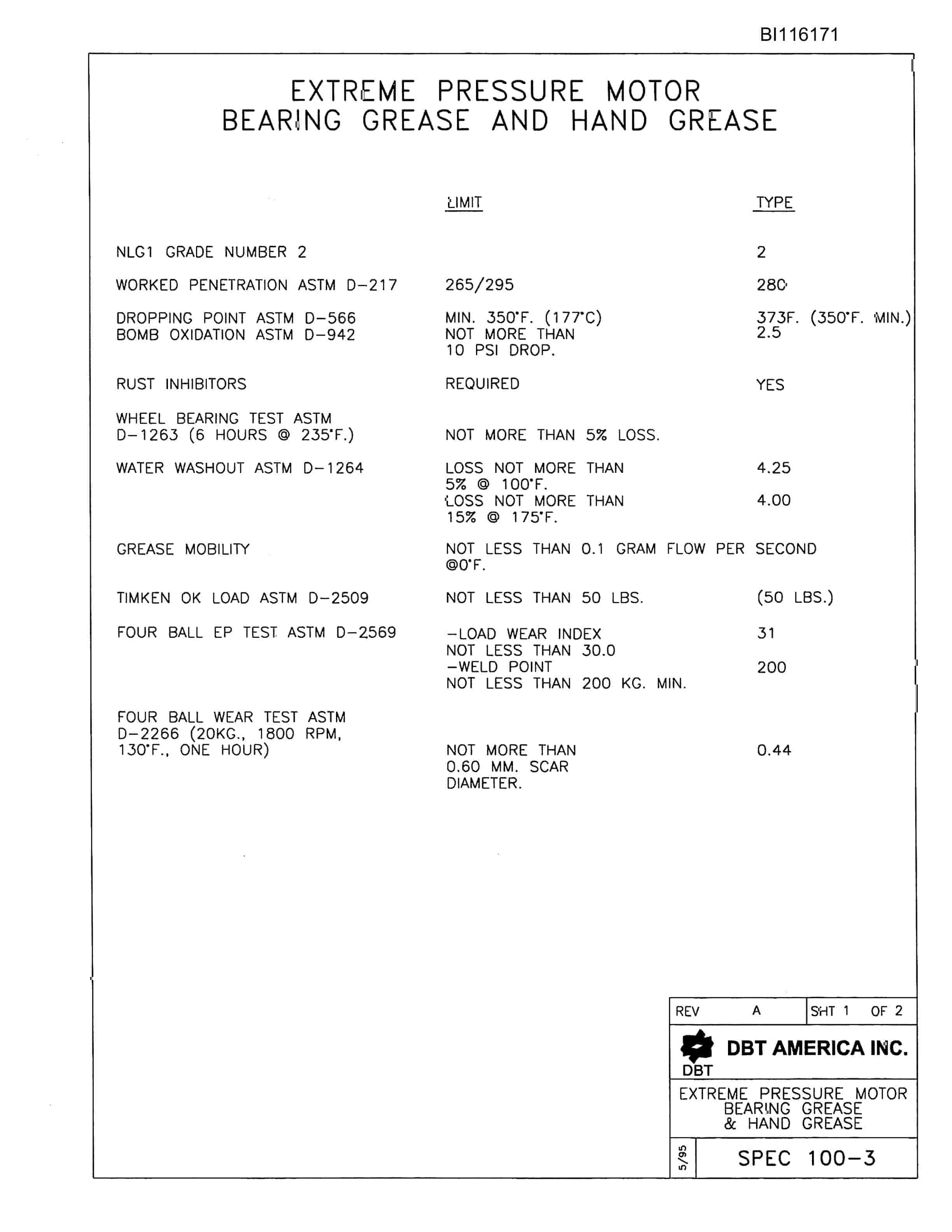 Bucyrus Drive Section Parts Catalog BI116171-3