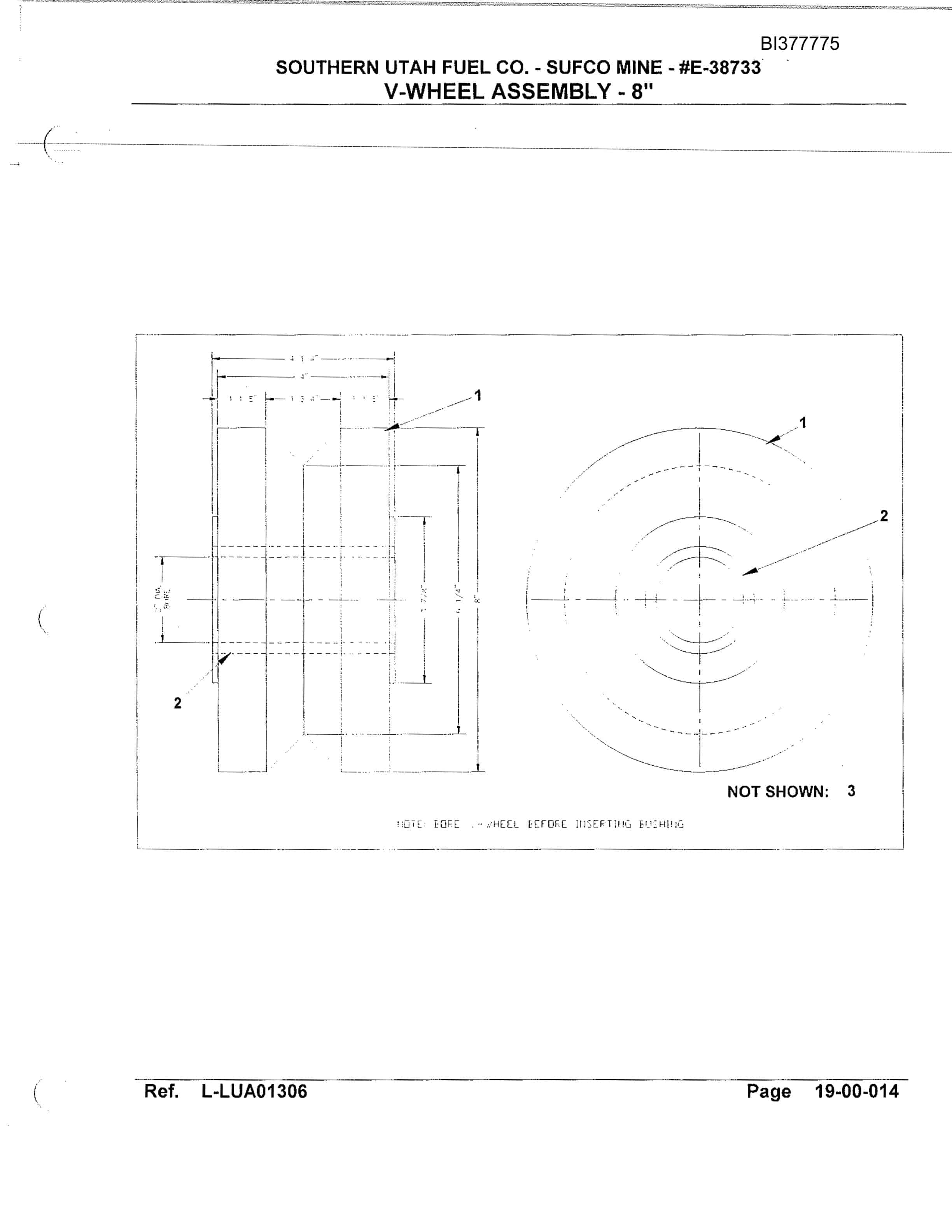 Bucyrus Drive Section Parts Catalog BI377775-2