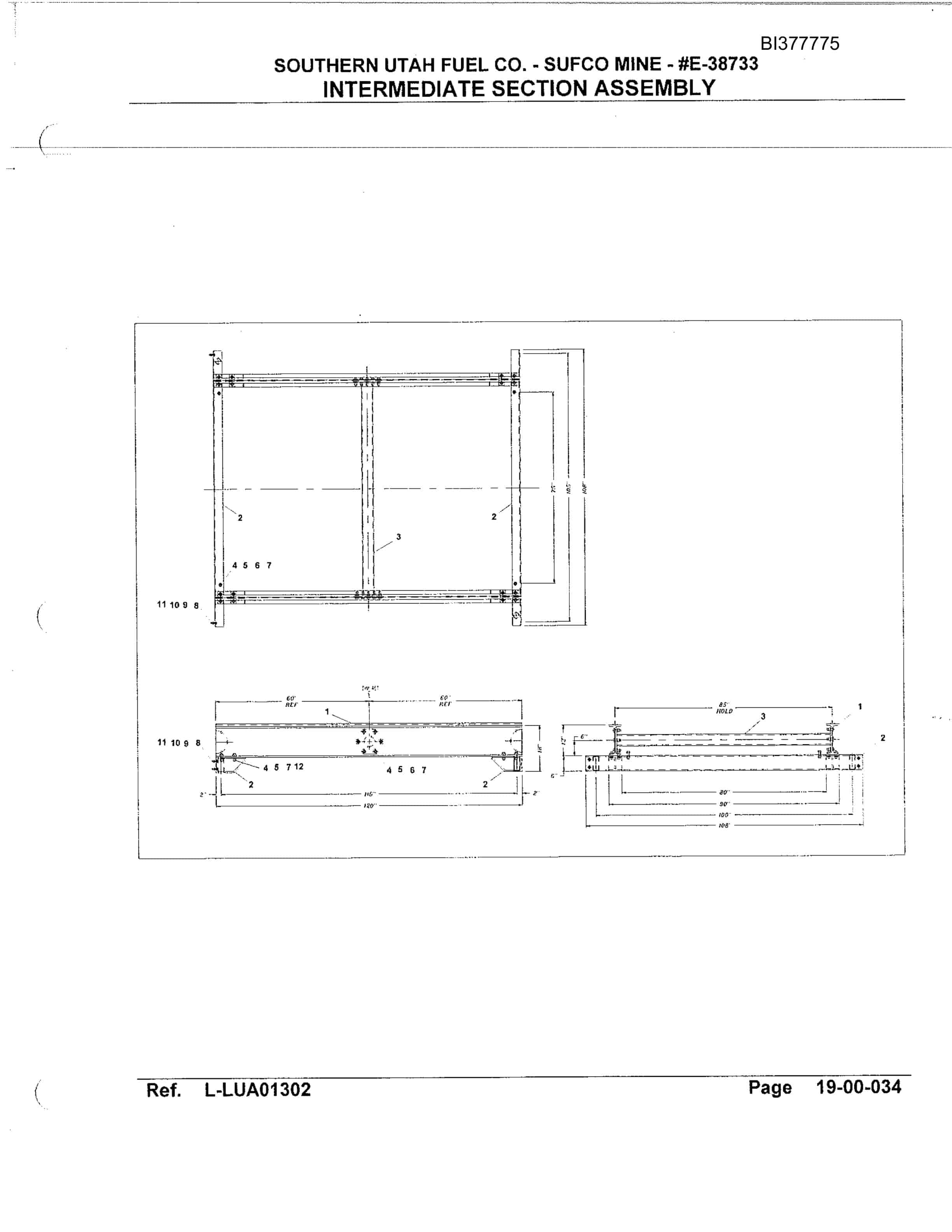 Bucyrus Drive Section Parts Catalog BI377775-4