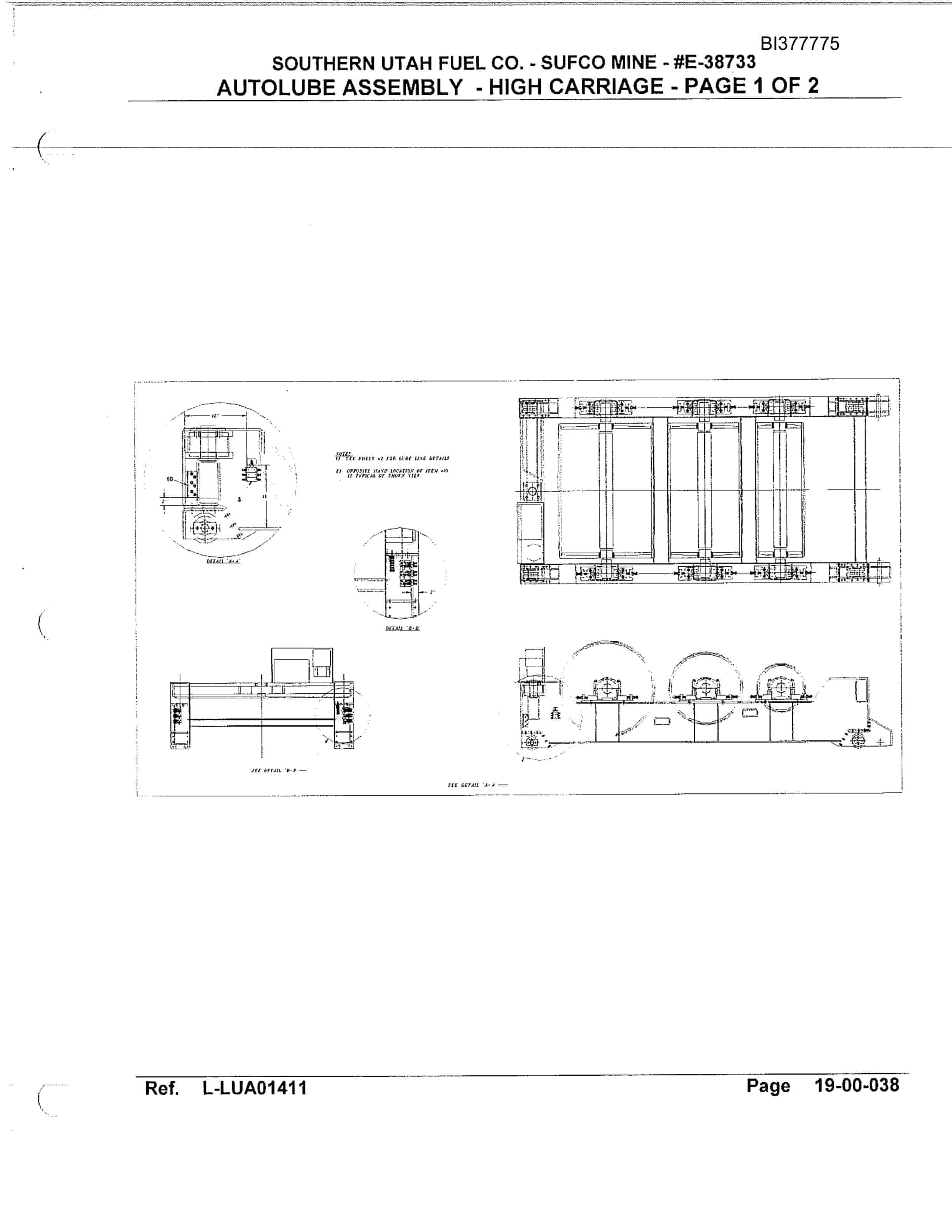 Bucyrus Drive Section Parts Catalog BI377775-5