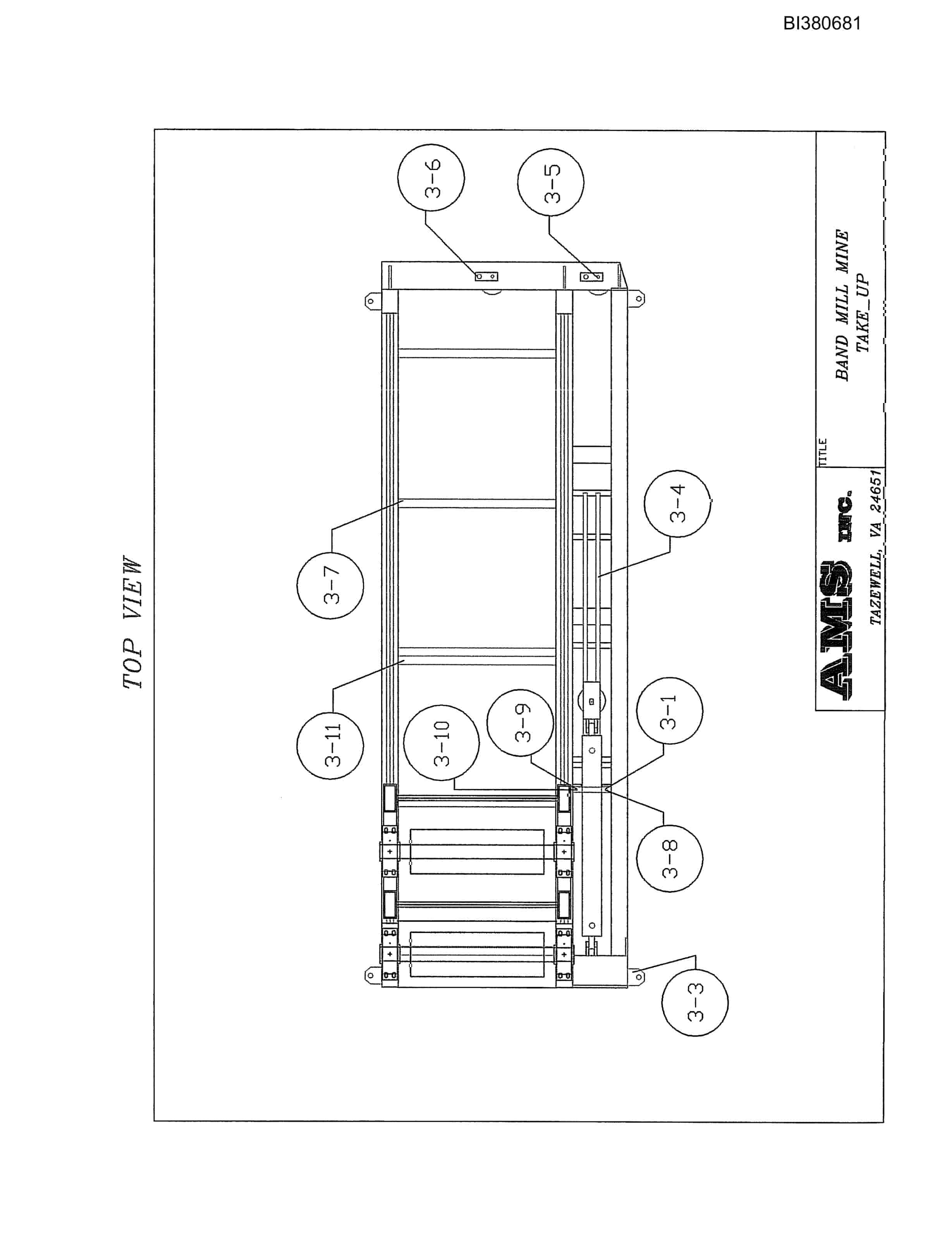 Bucyrus Drive, Take-Up, RTP Parts Catalog BI380681-4
