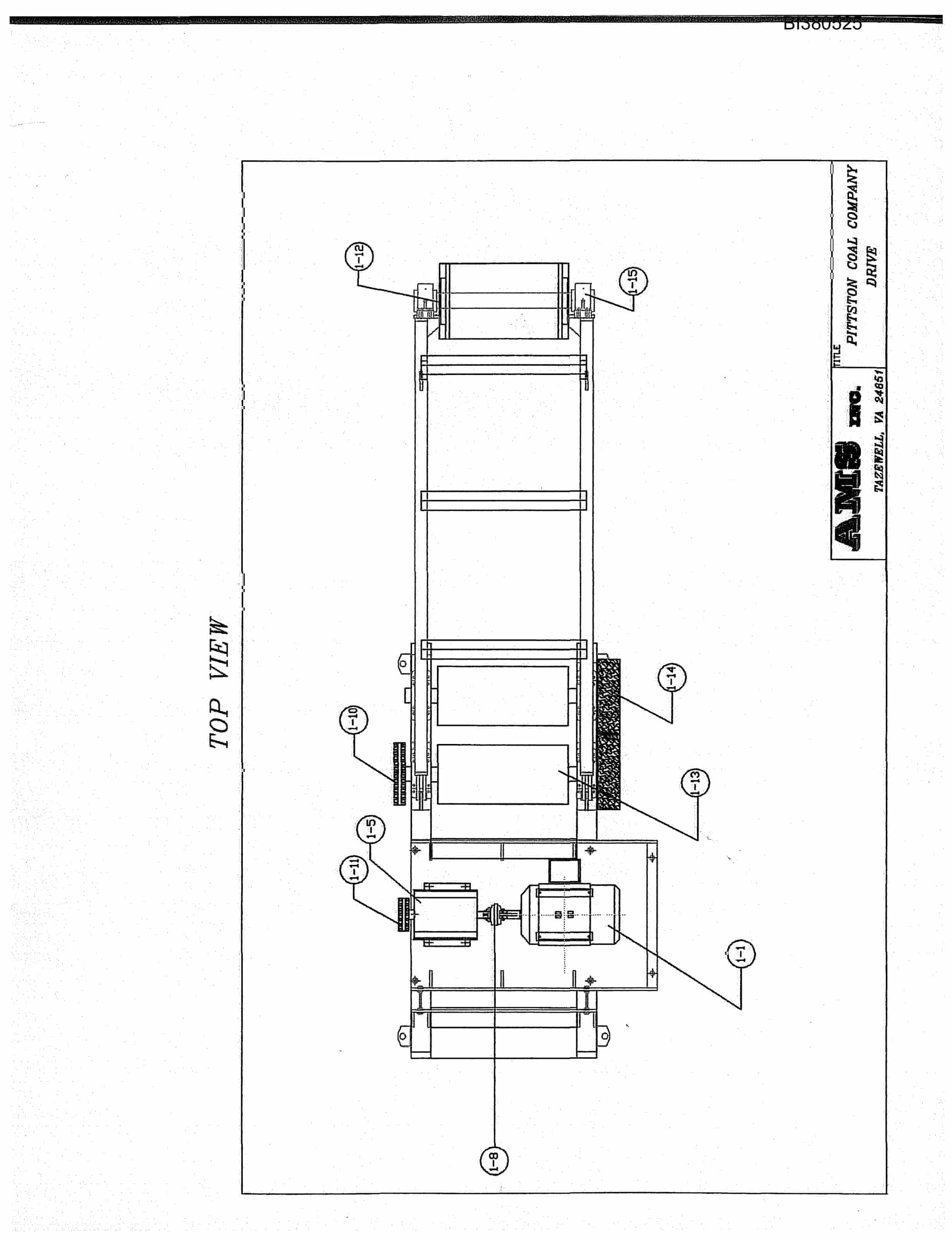 Bucyrus Drive, Take-Up, Tailpiece Parts Catalog BI380525-3