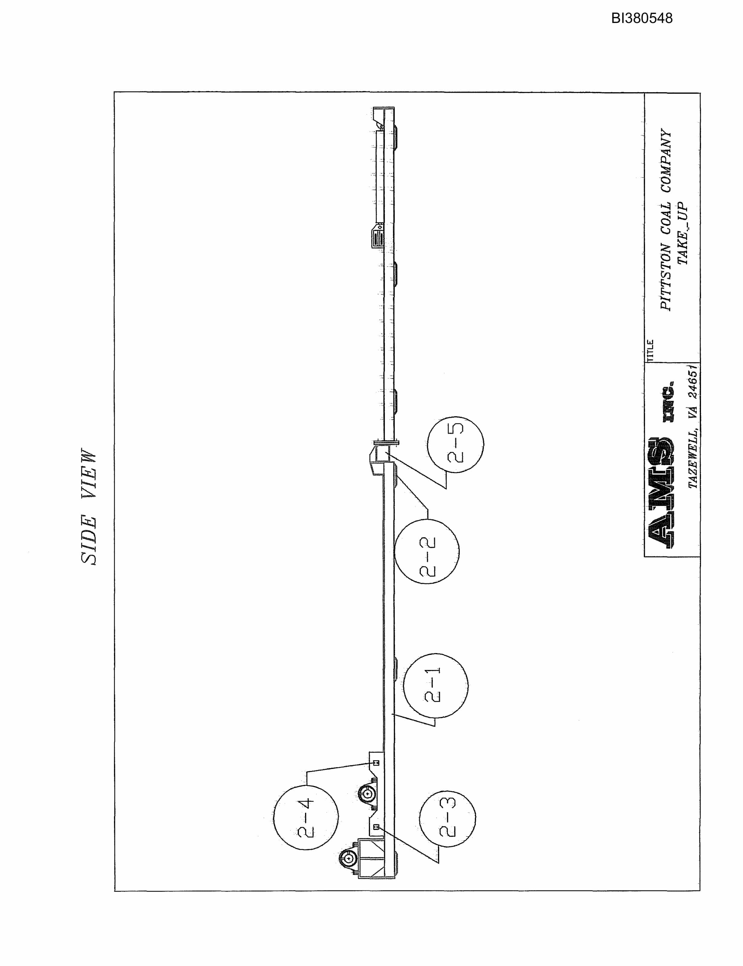 Bucyrus Drive, Take-Up, Tailpiece Parts Catalog BI380548-3