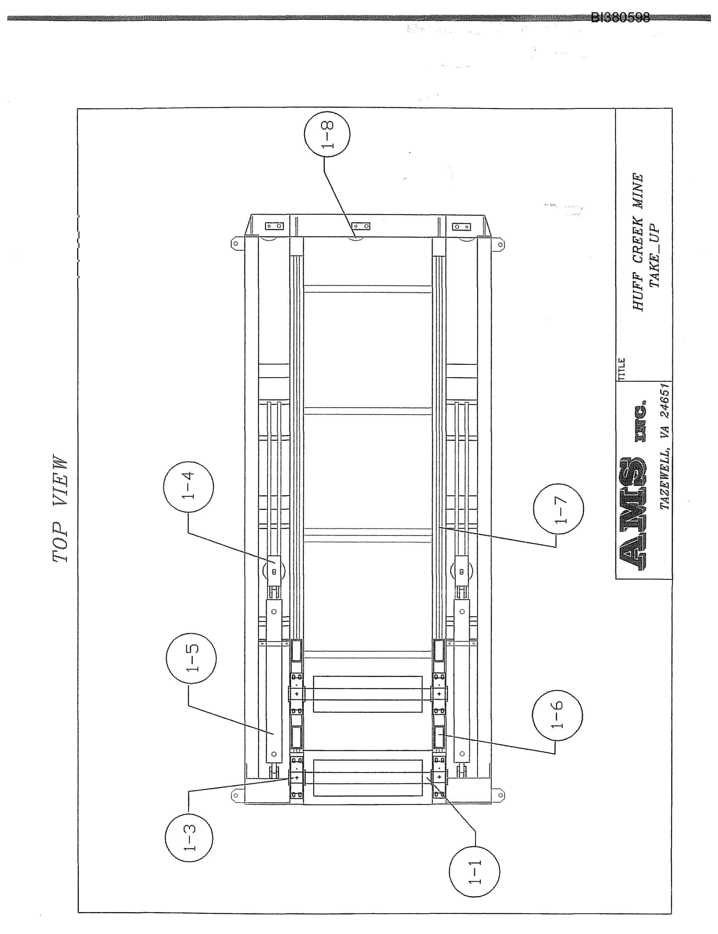Bucyrus Drive, Take-Up, Tailpiece Parts Catalog BI380598-2