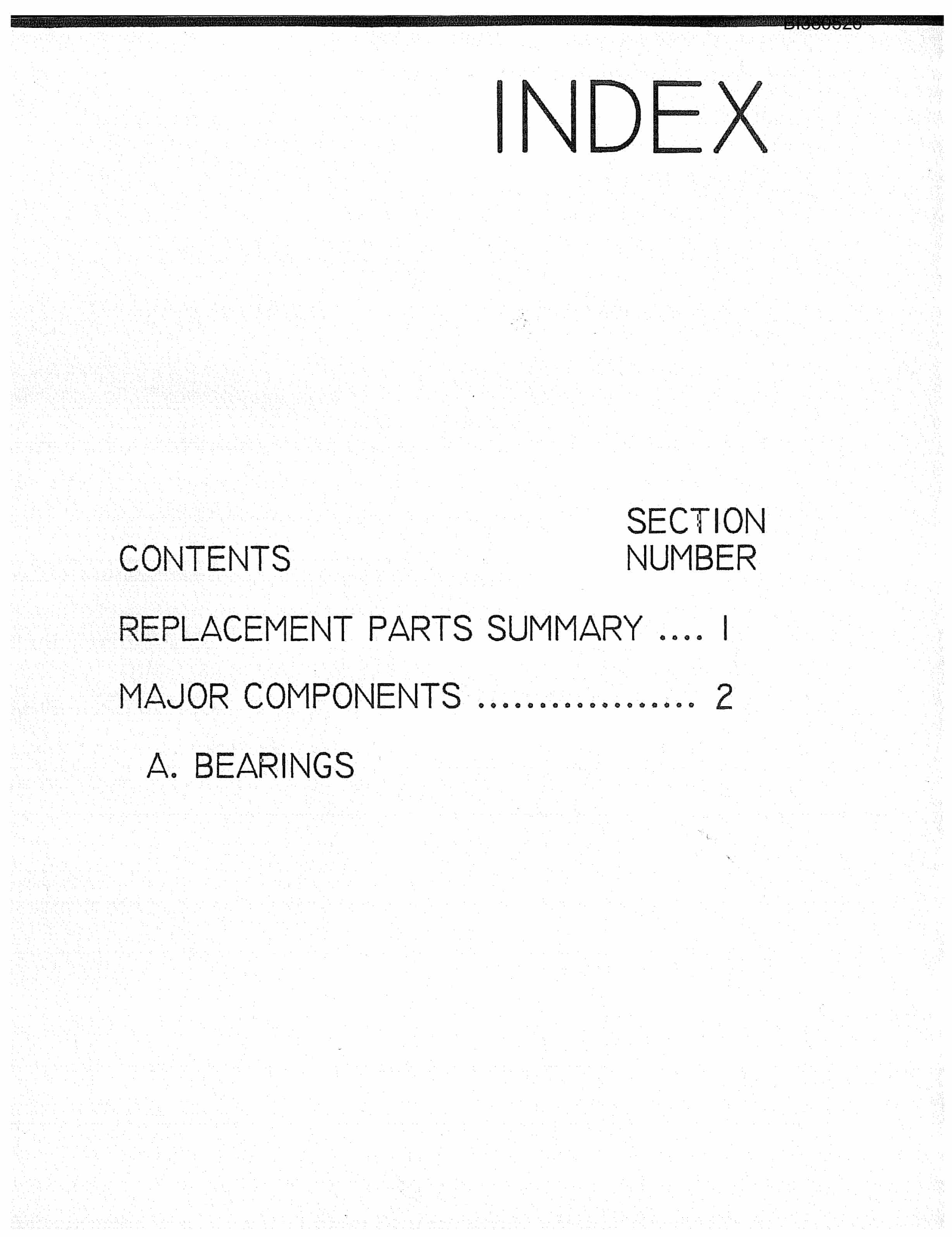 Bucyrus Drive, Take-Up, Tailpiece, Remote Discharge Parts Catalog BI380526-4