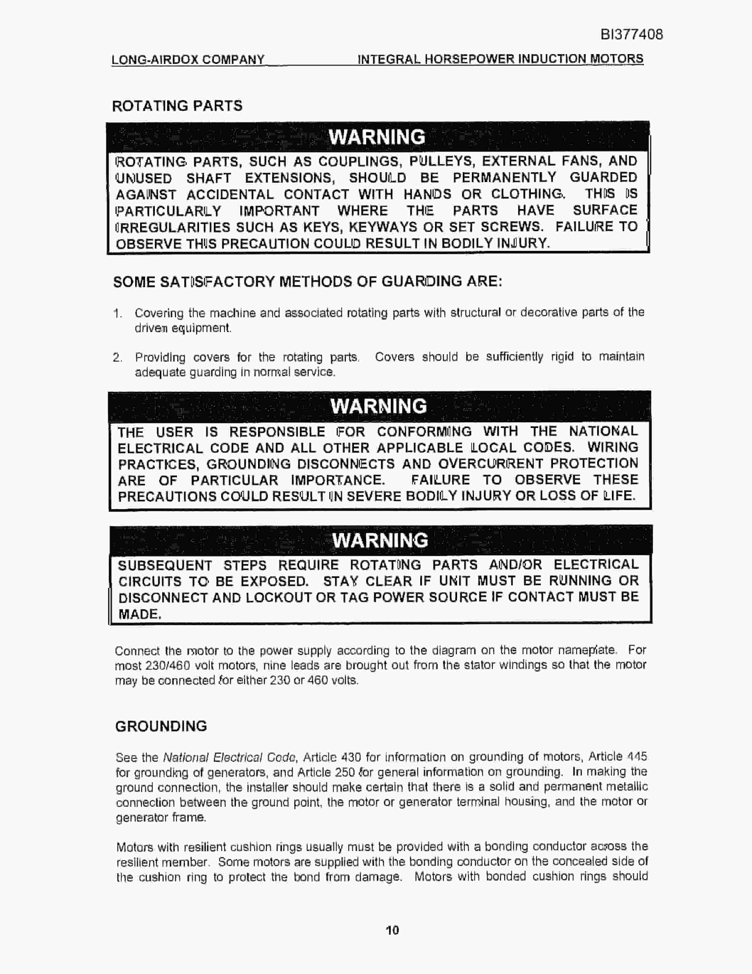 Bucyrus DT-30H Parts Catalog BI377408-2