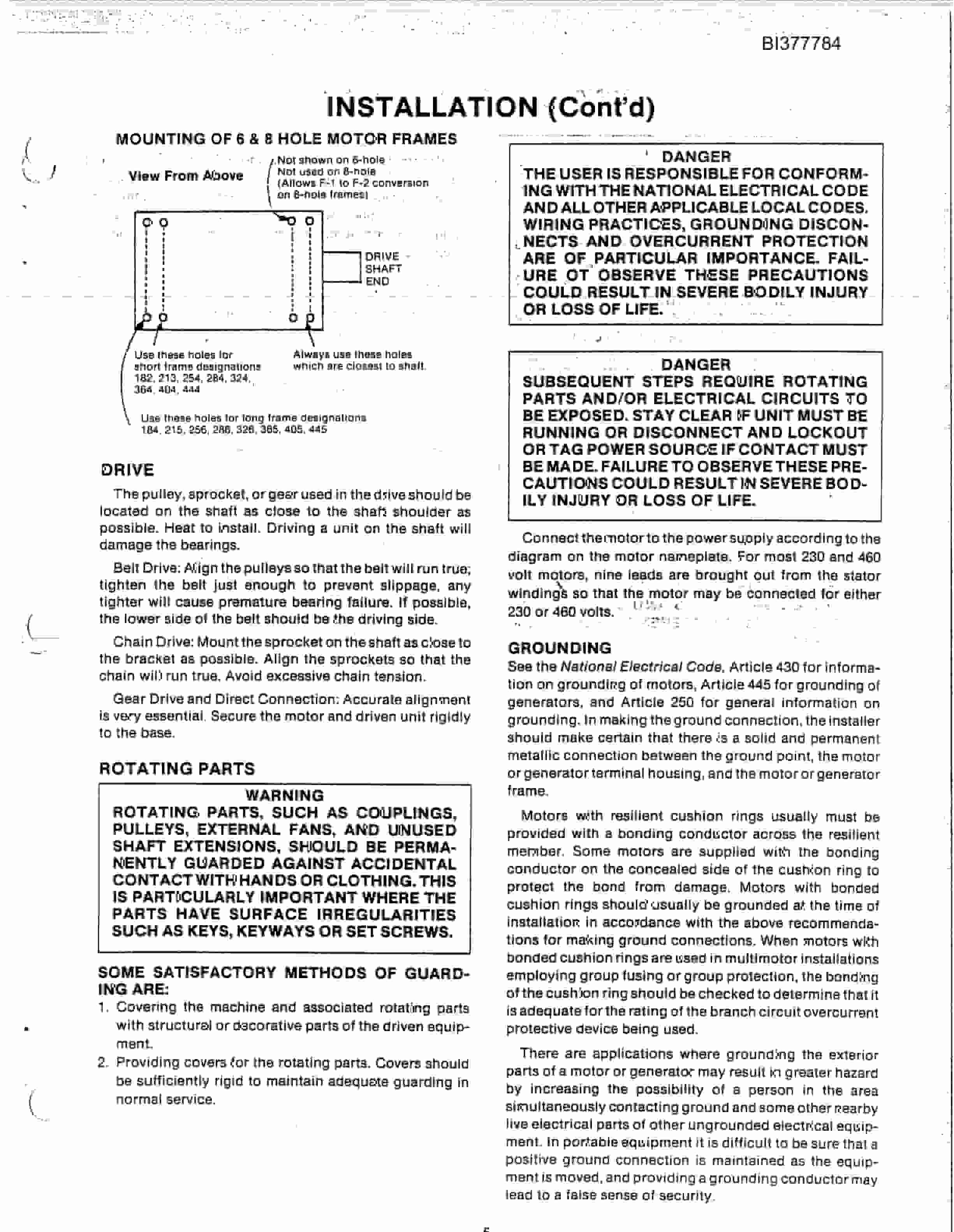 Bucyrus DT-42HD Drive Section Parts Catalog BI377784-4
