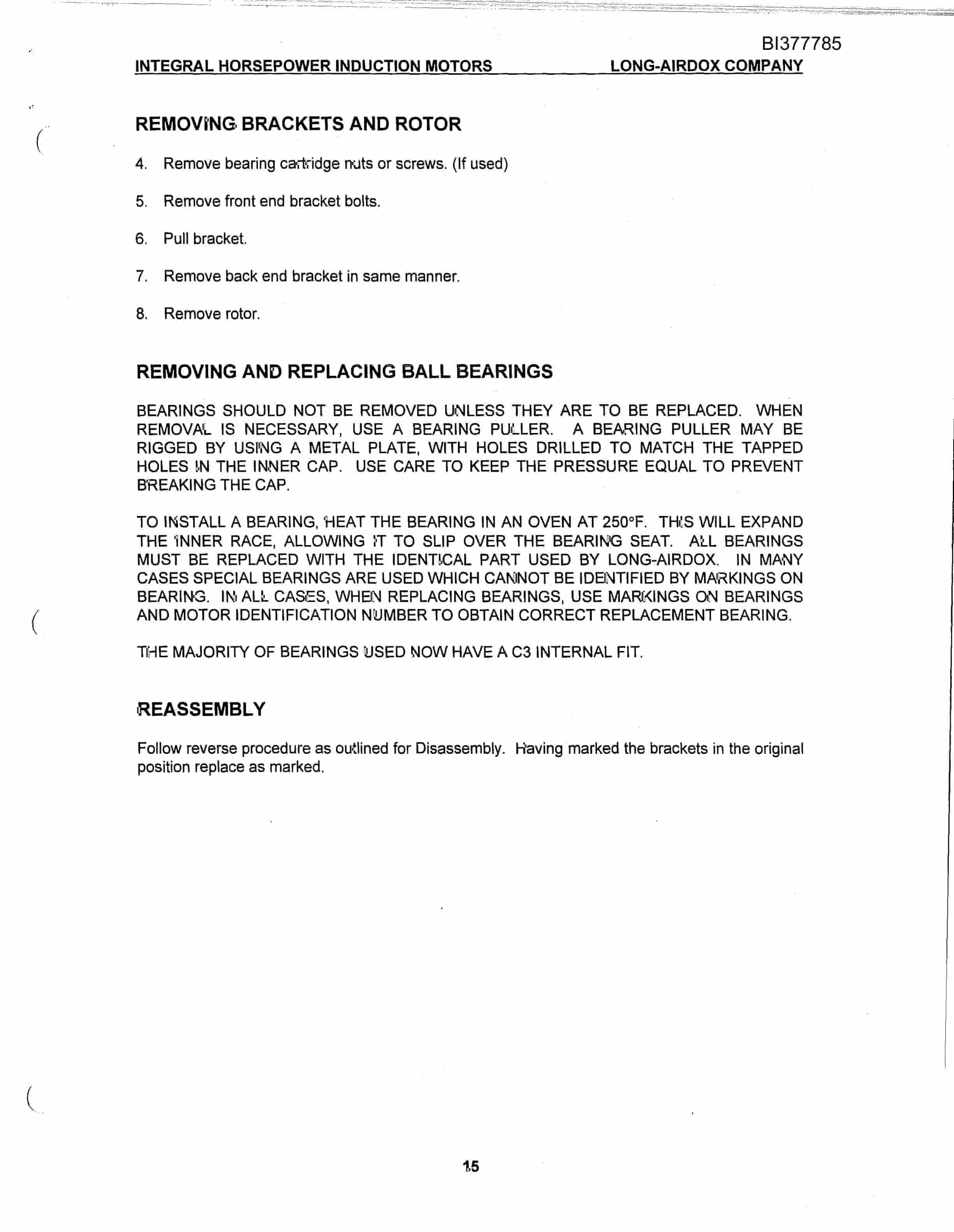 Bucyrus DT-42HD Parts Catalog BI377785-3