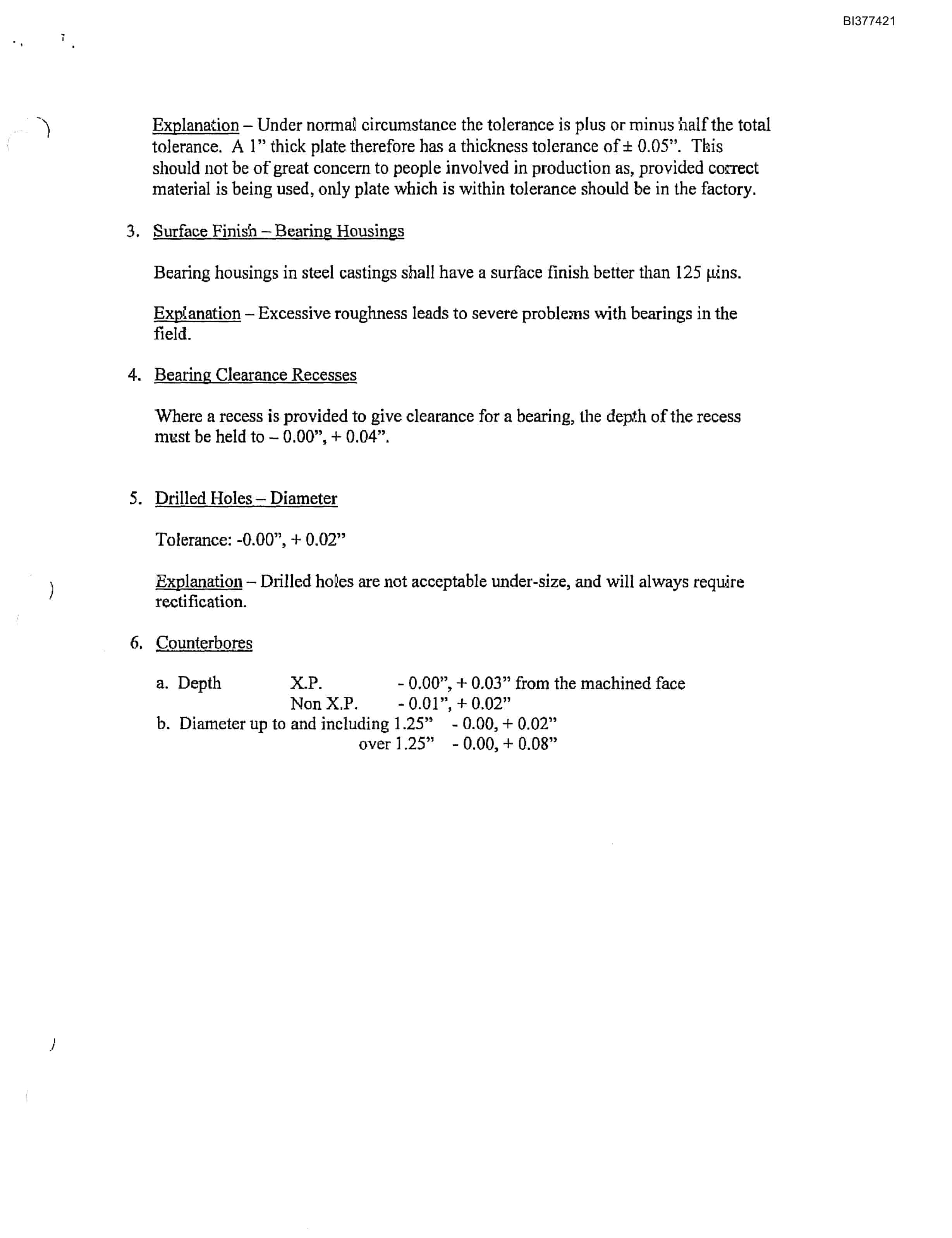 Bucyrus Engineering Bulletins Technical Manual BI377421-4