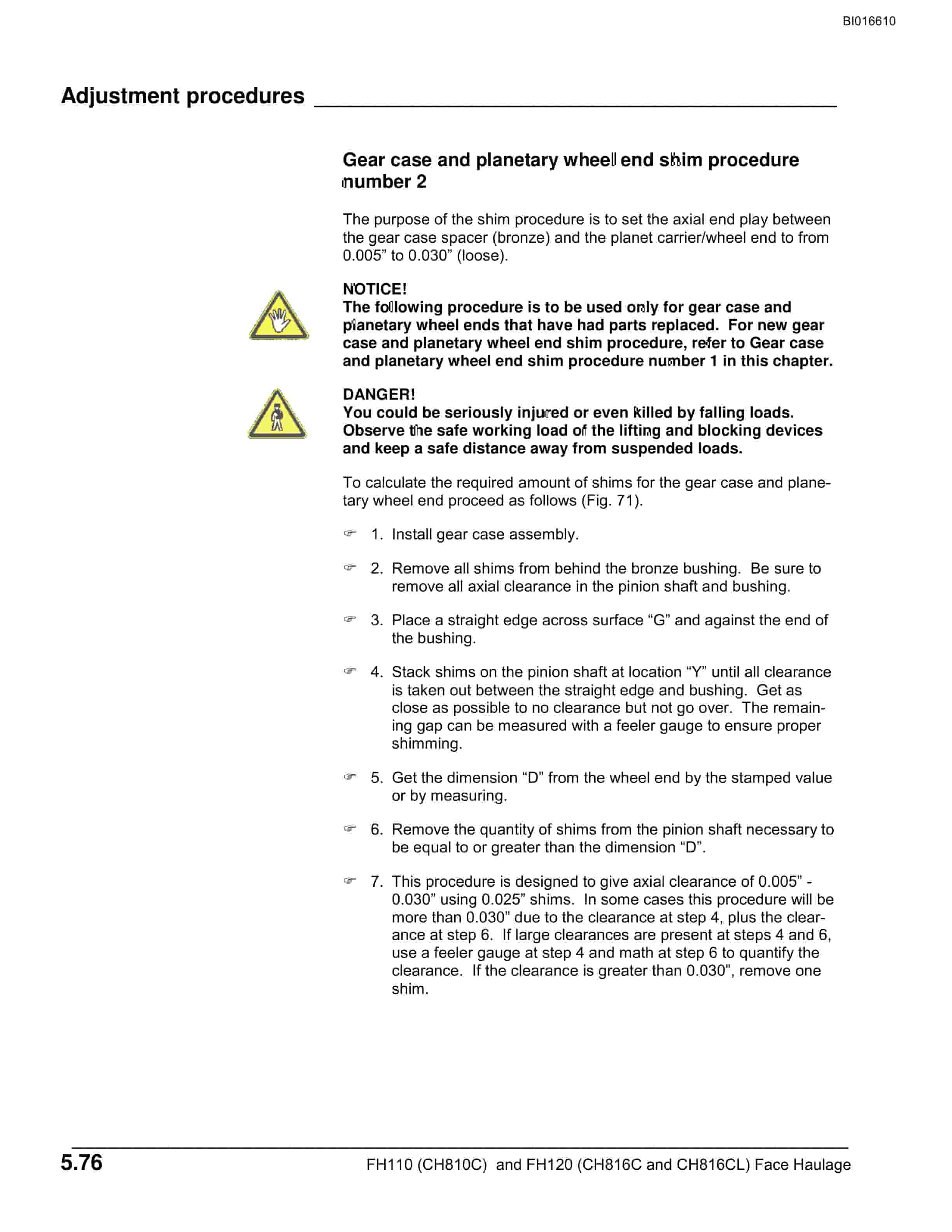 Bucyrus Face Haulage Technical Manual BI016610-3