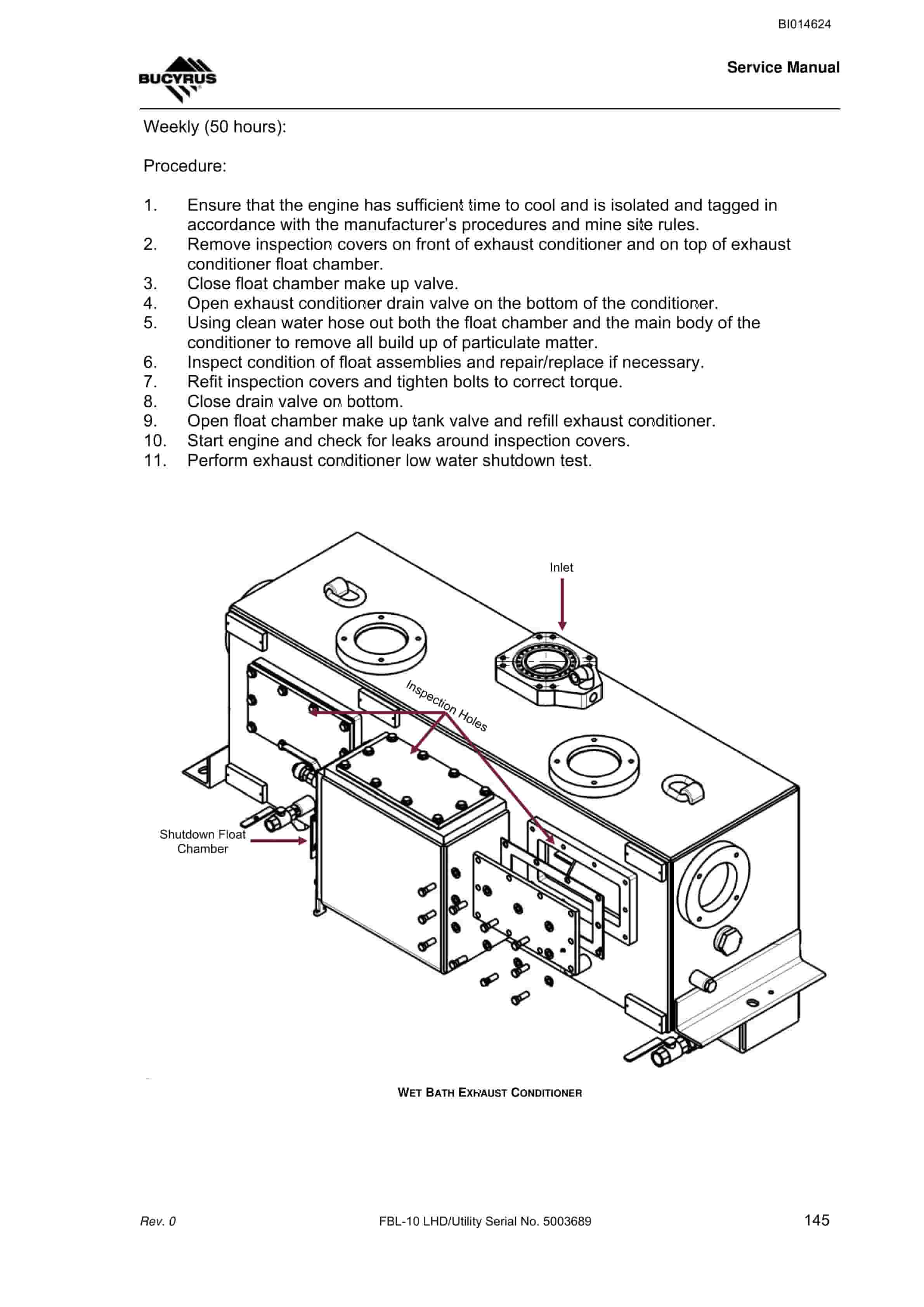 Bucyrus FBL-10 LHD - Utility Service Manual BI014624 2 Bucyrus FBL-10 LHD - Utility Service Manual BI014624 - Image 2