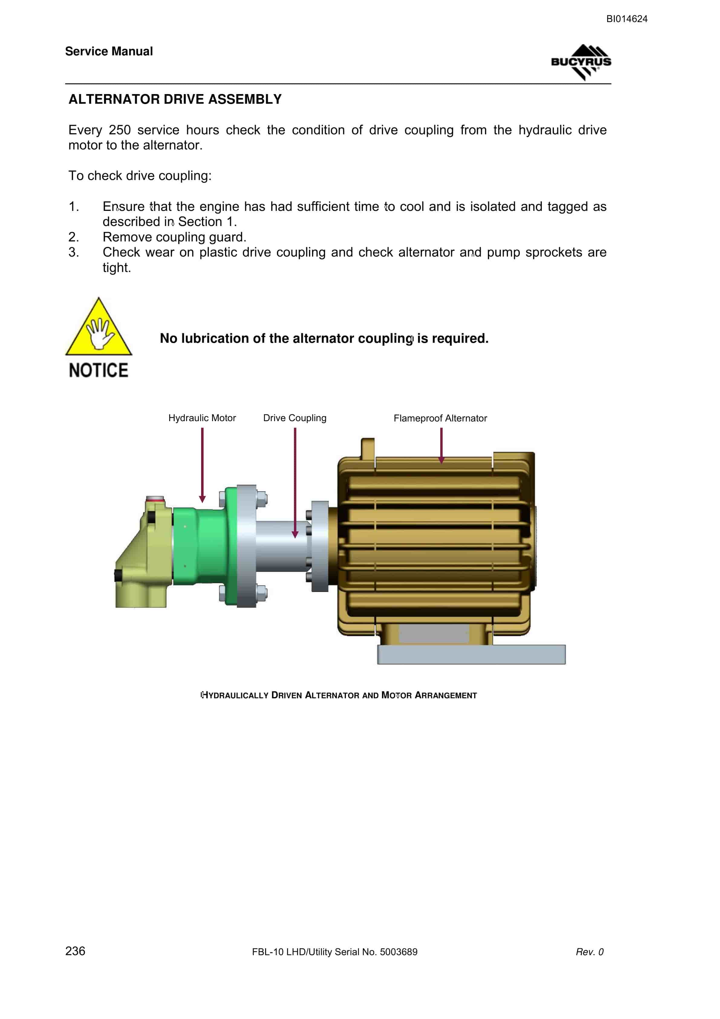 Bucyrus FBL-10 LHD - Utility Service Manual BI014624 5 Bucyrus FBL-10 LHD - Utility Service Manual BI014624 - Image 5