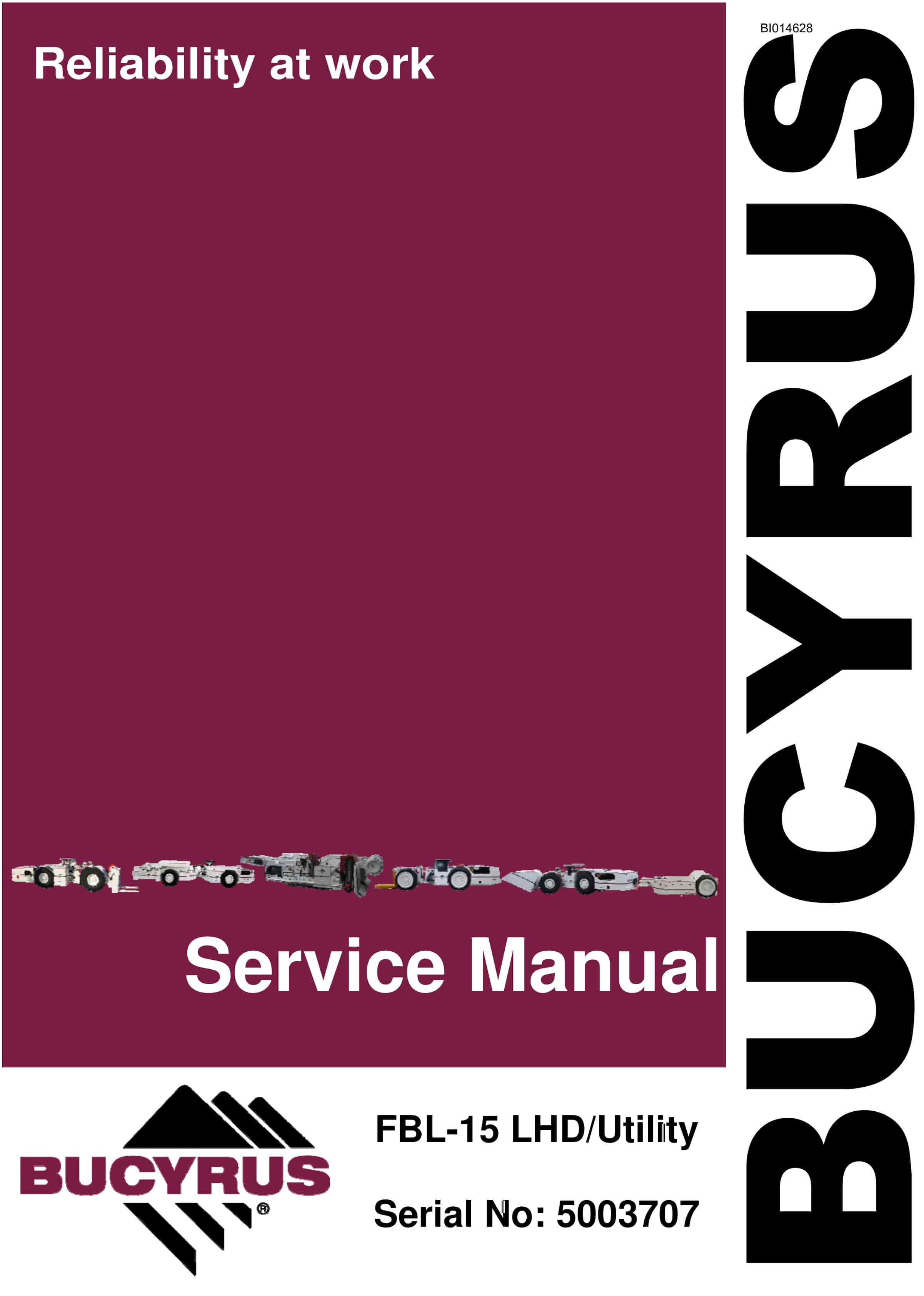 Bucyrus FBL-15 LHD - Utility Service Manual BI014628