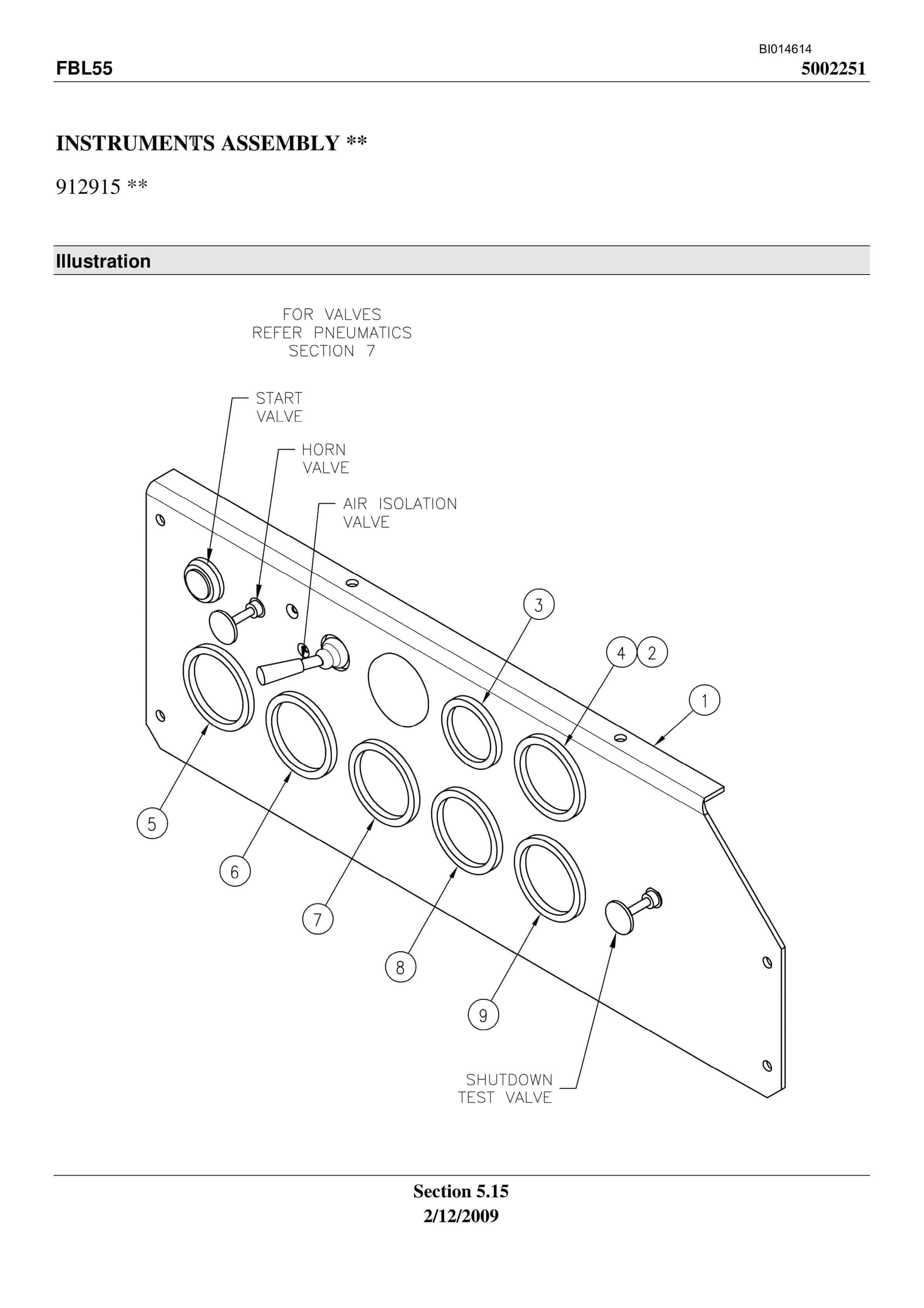 Bucyrus FBL-55 Shield Hauler Parts Manual BI014614-4