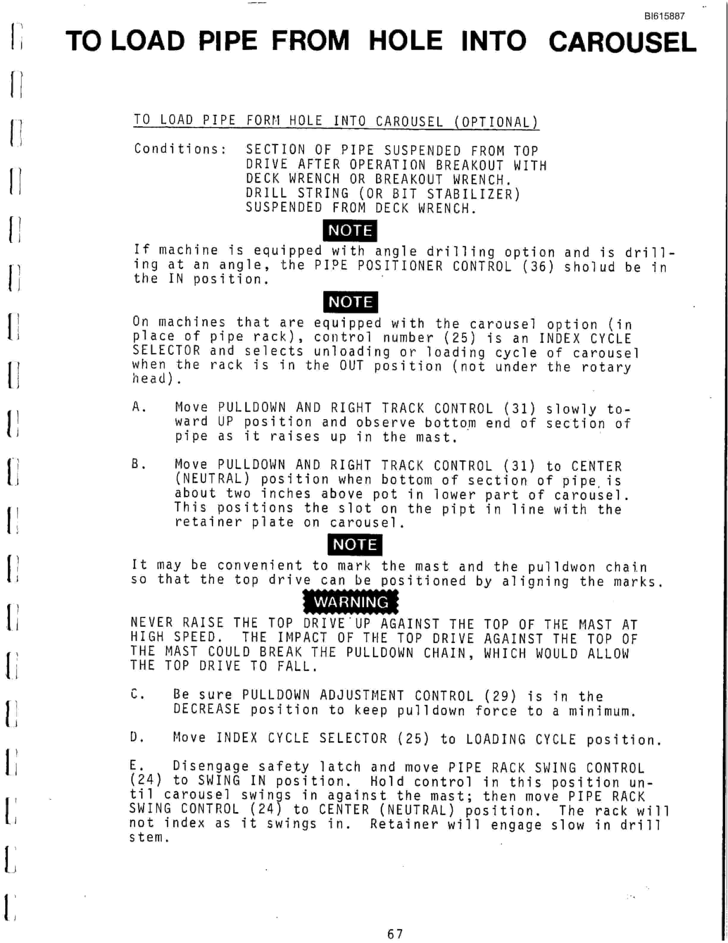 Bucyrus GD-25, GD-35C Rotary Blasthole Drill Technical Manual BI615887-4