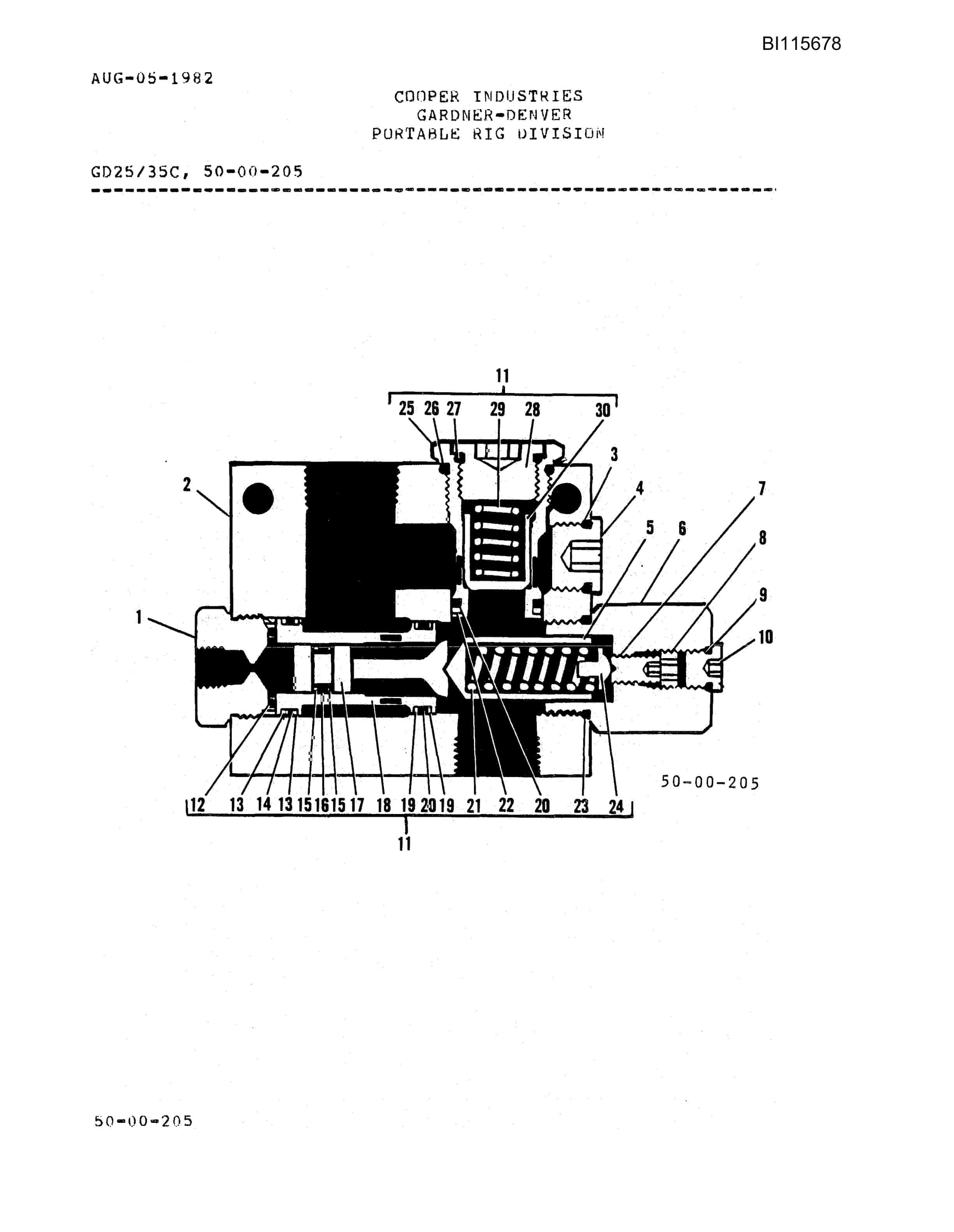 Bucyrus GD25, 35C Parts Catalog BI115678-4
