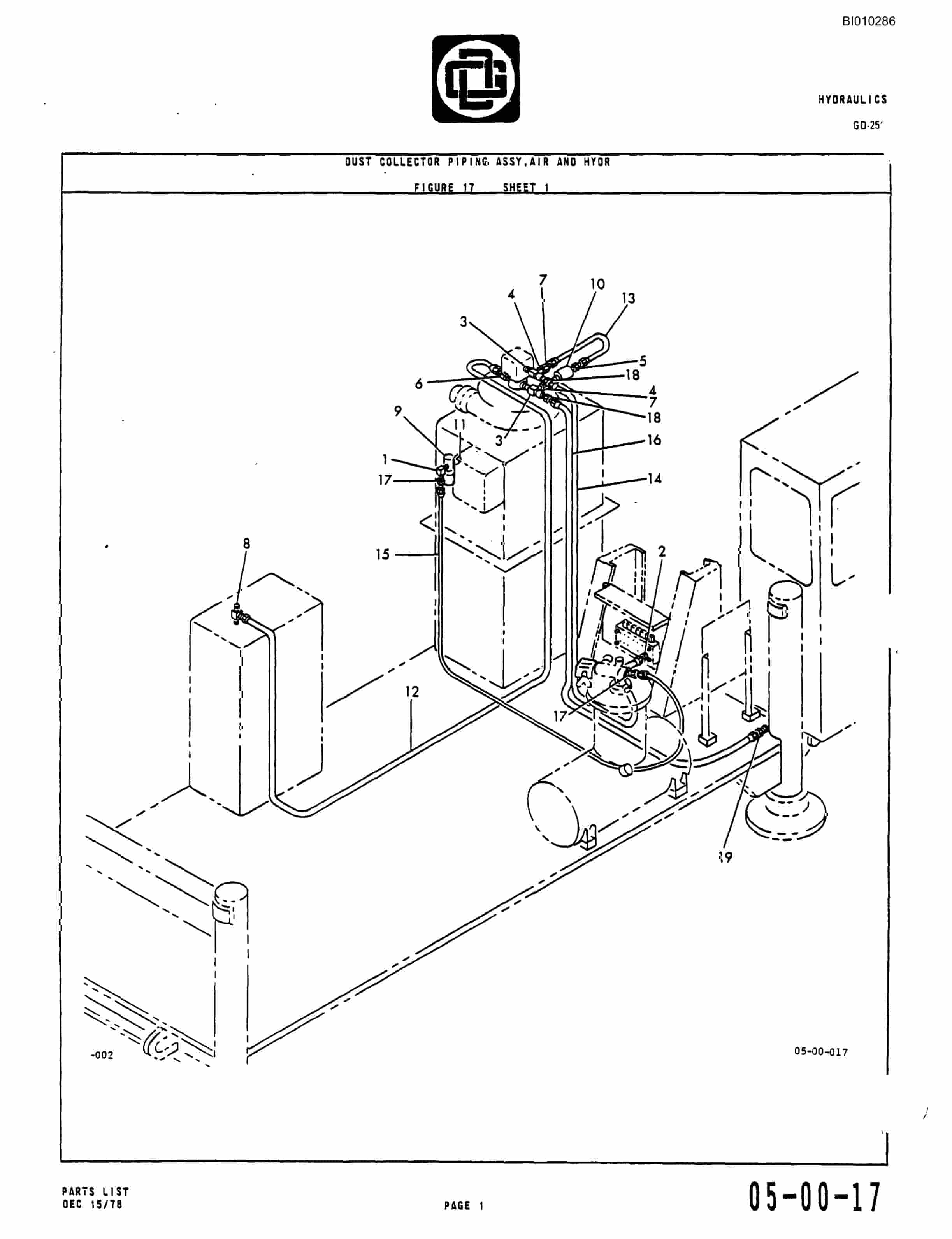 Bucyrus GD25C Rotary Blasthole Drill Parts Catalog BI010286-2