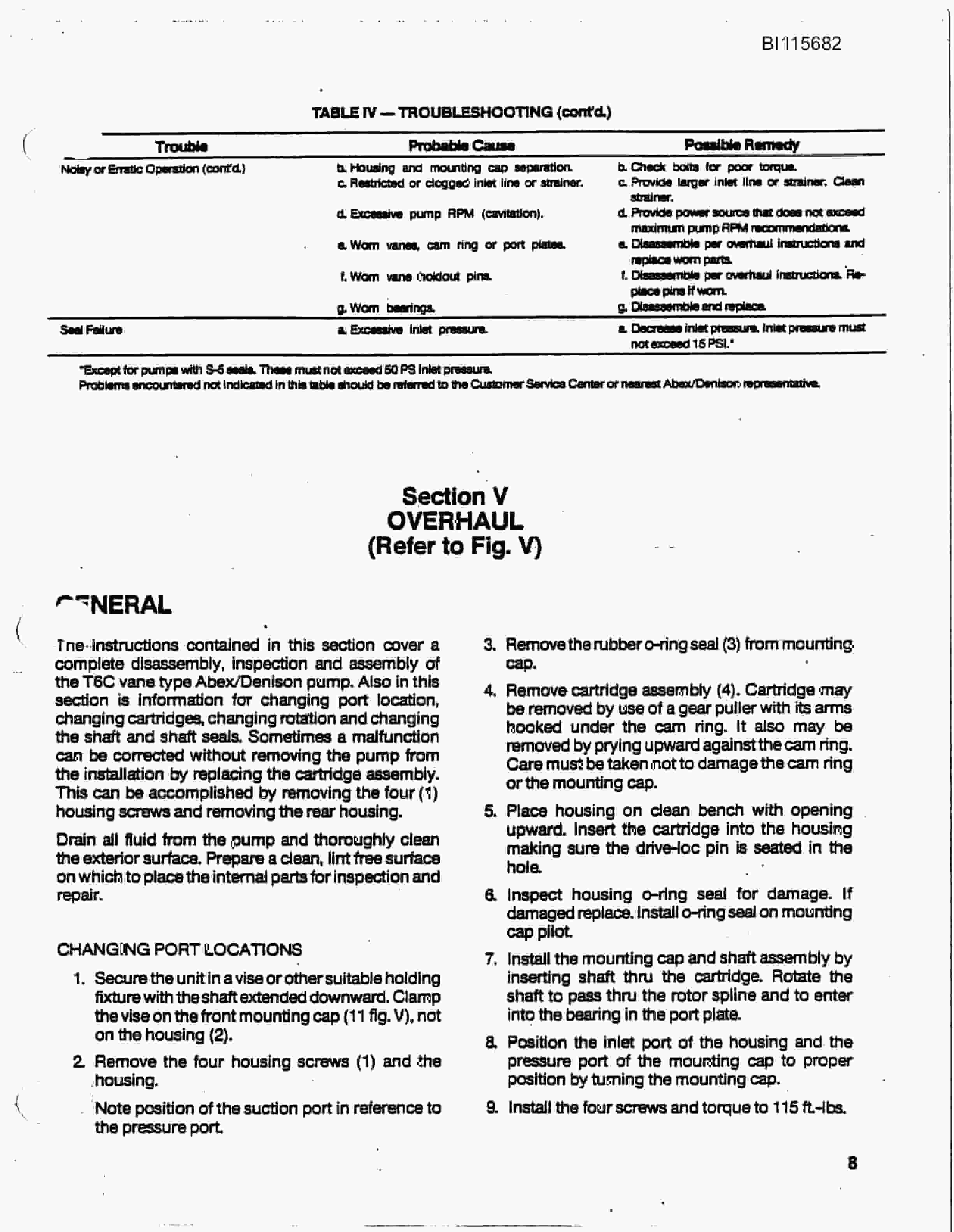 Bucyrus GD25C Rotary Blasthole Drill Parts Catalog BI115682-2