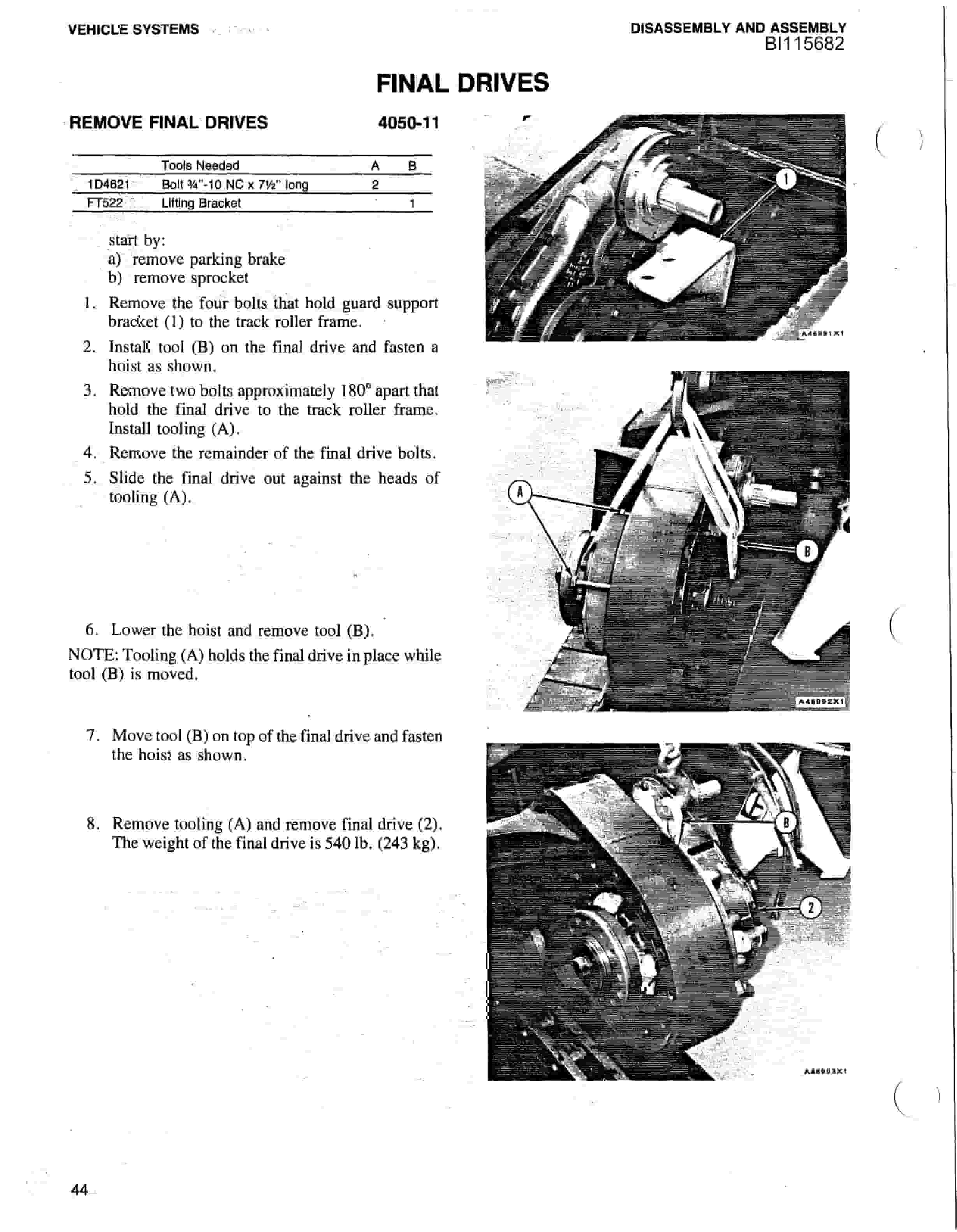 Bucyrus GD25C Rotary Blasthole Drill Parts Catalog BI115682-4