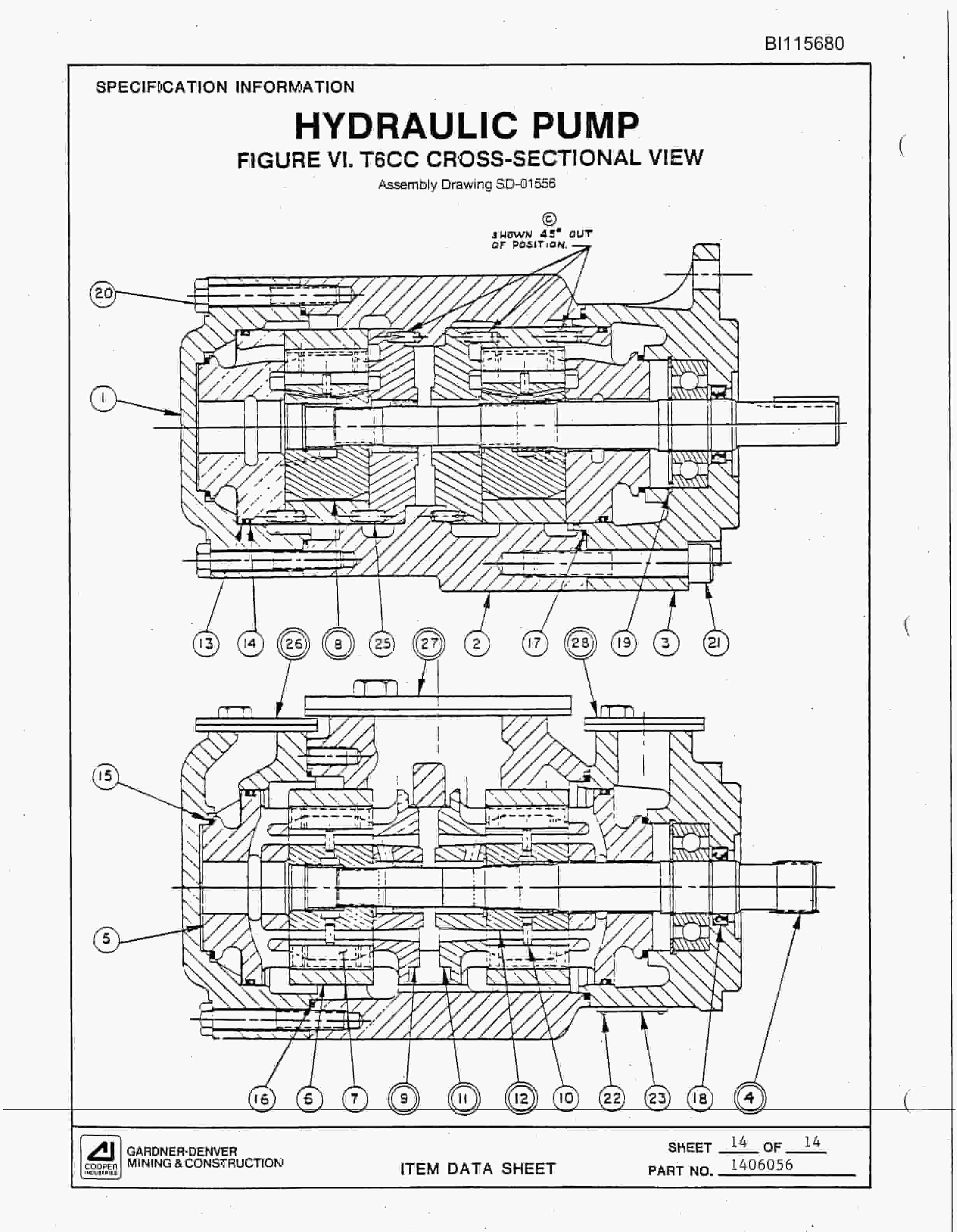 Bucyrus GD35C Mark I Small Rotary Blasthole Drill Parts Catalog BI115680-4