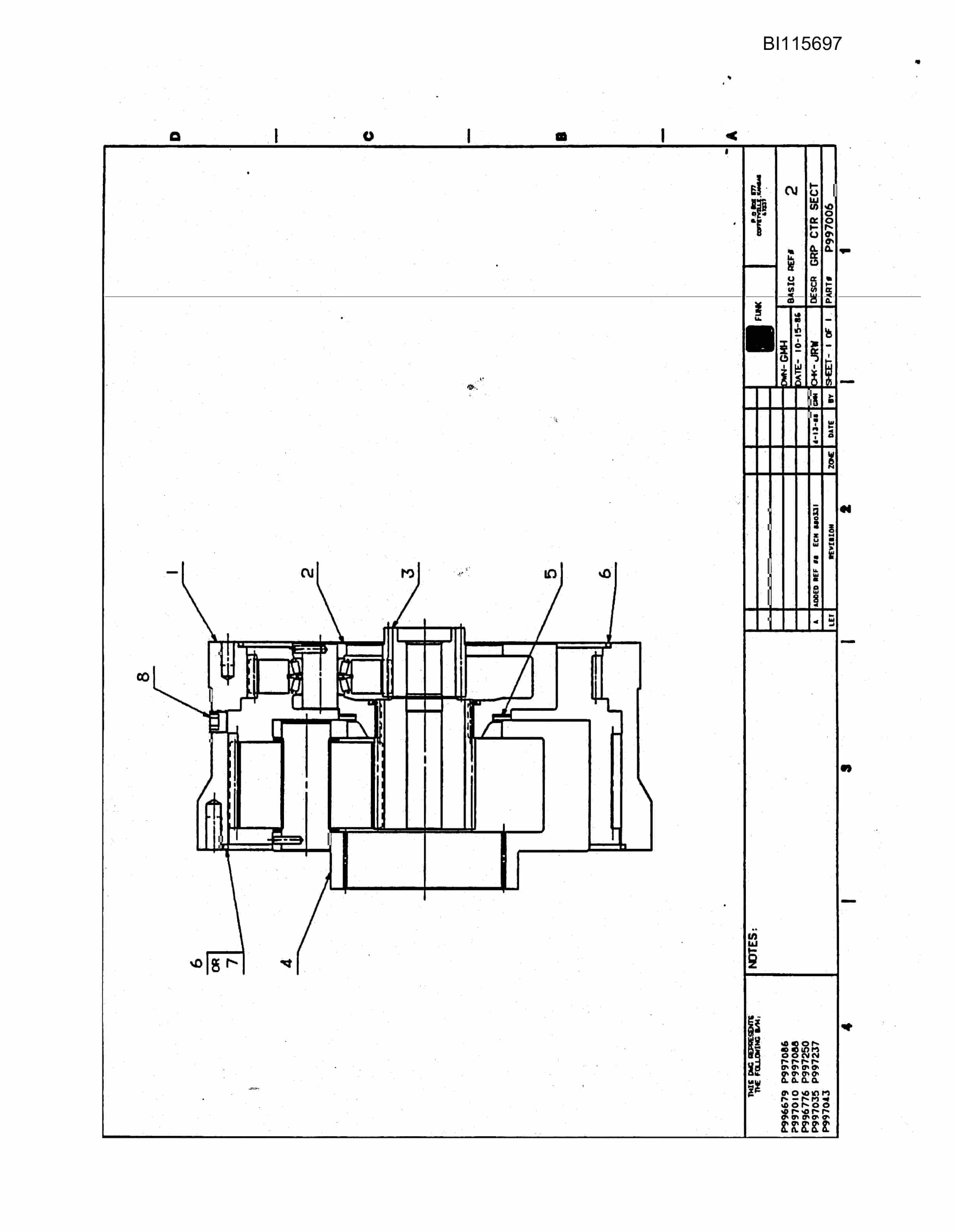 Bucyrus GD45B Rotary Blasthole Drill Parts Catalog BI115697-4