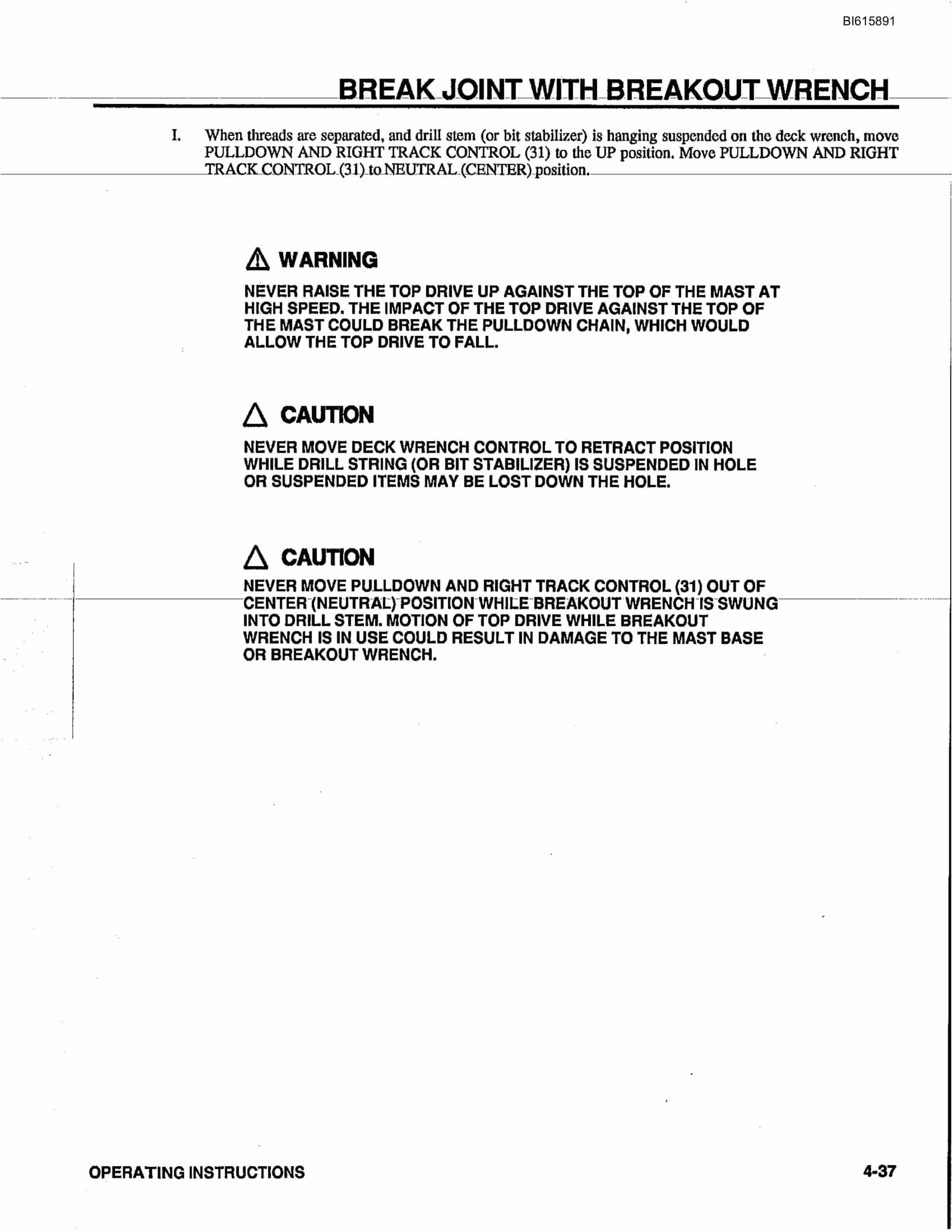 Bucyrus GDC2HP Rotary Blasthole Drill Technical Manual BI615891-4