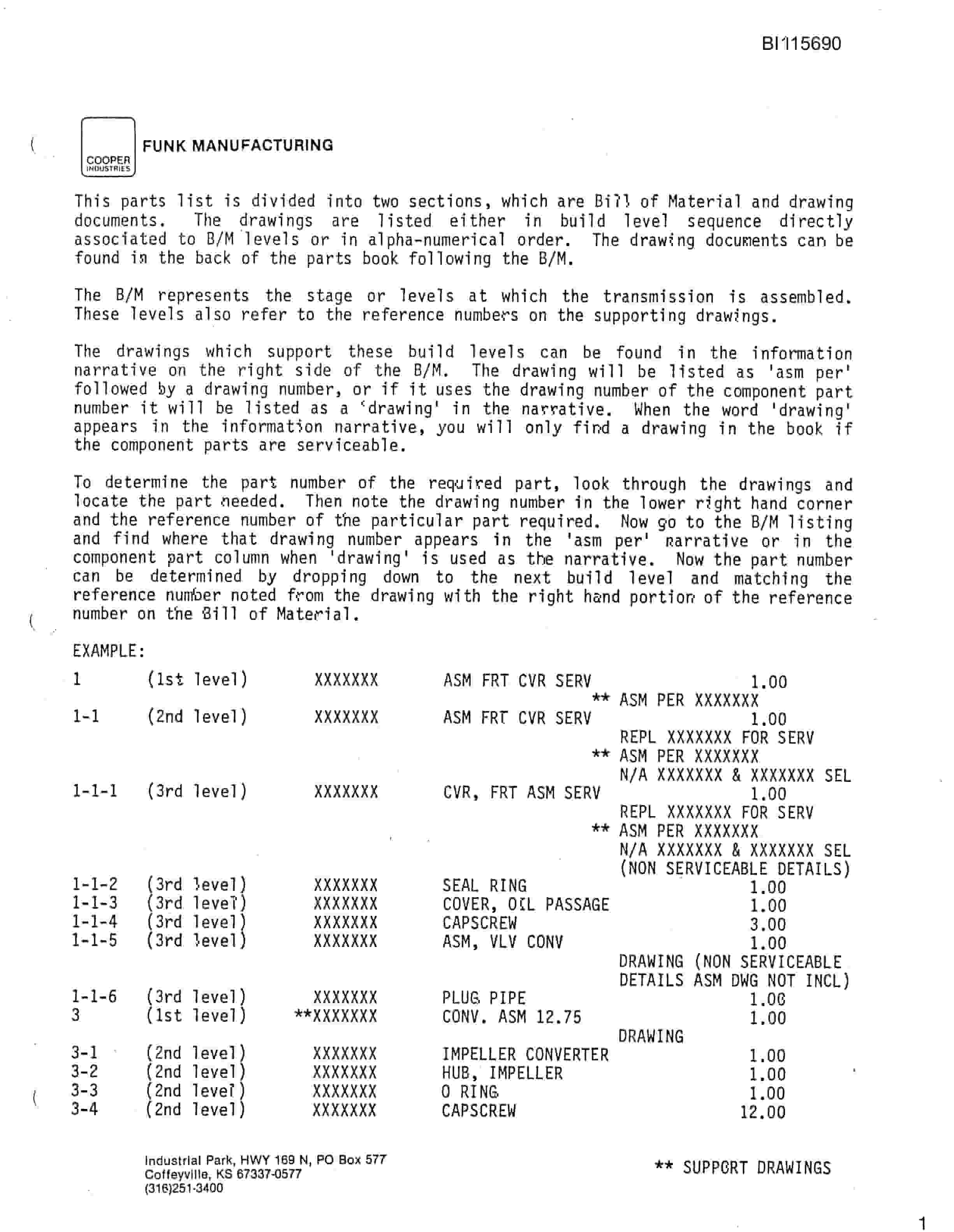 Bucyrus GDC3HP Small Rotary Blasthole Drill Parts Catalog BI115690-5