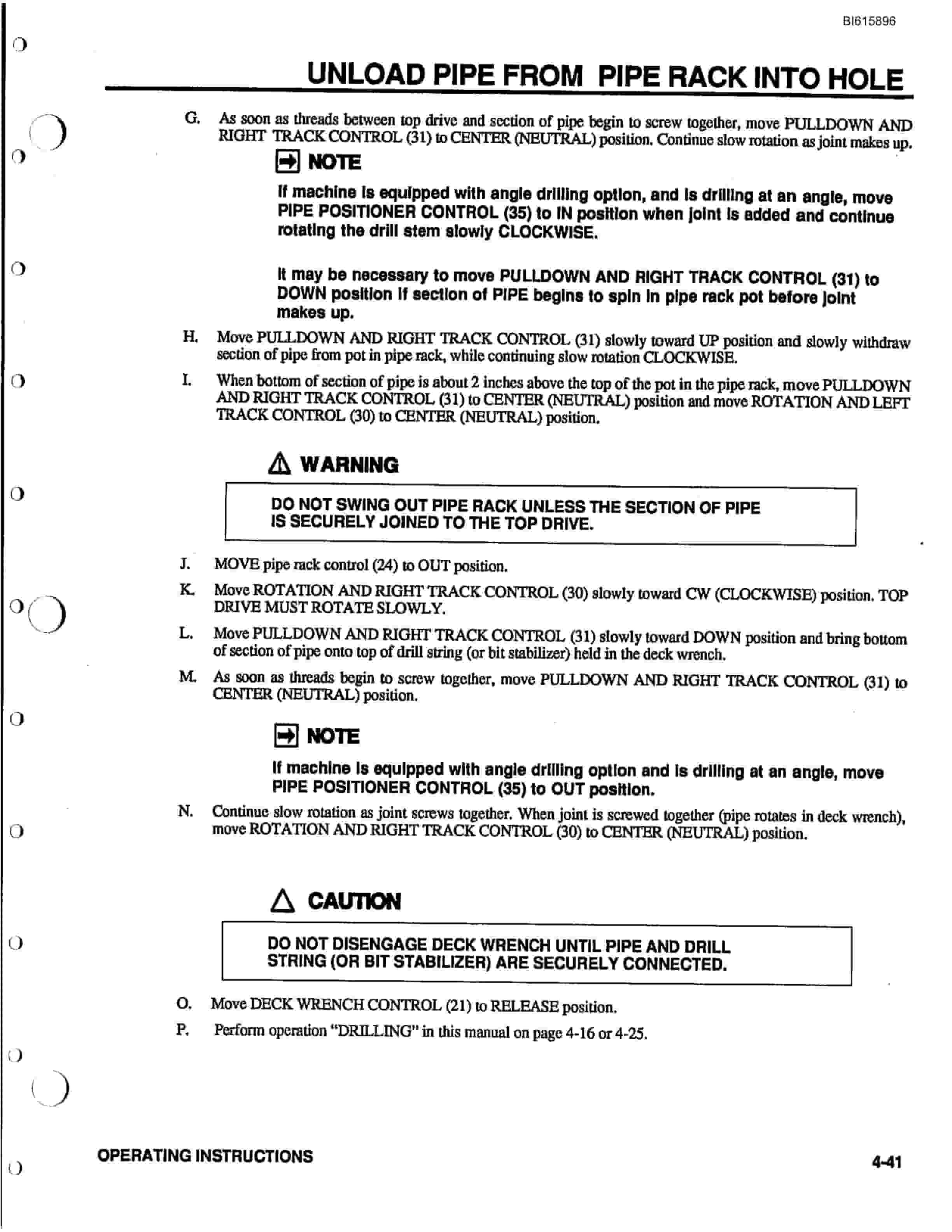 Bucyrus GDCHP Rotary Percussive Blasthole Drill Technical Manual BI615896-3