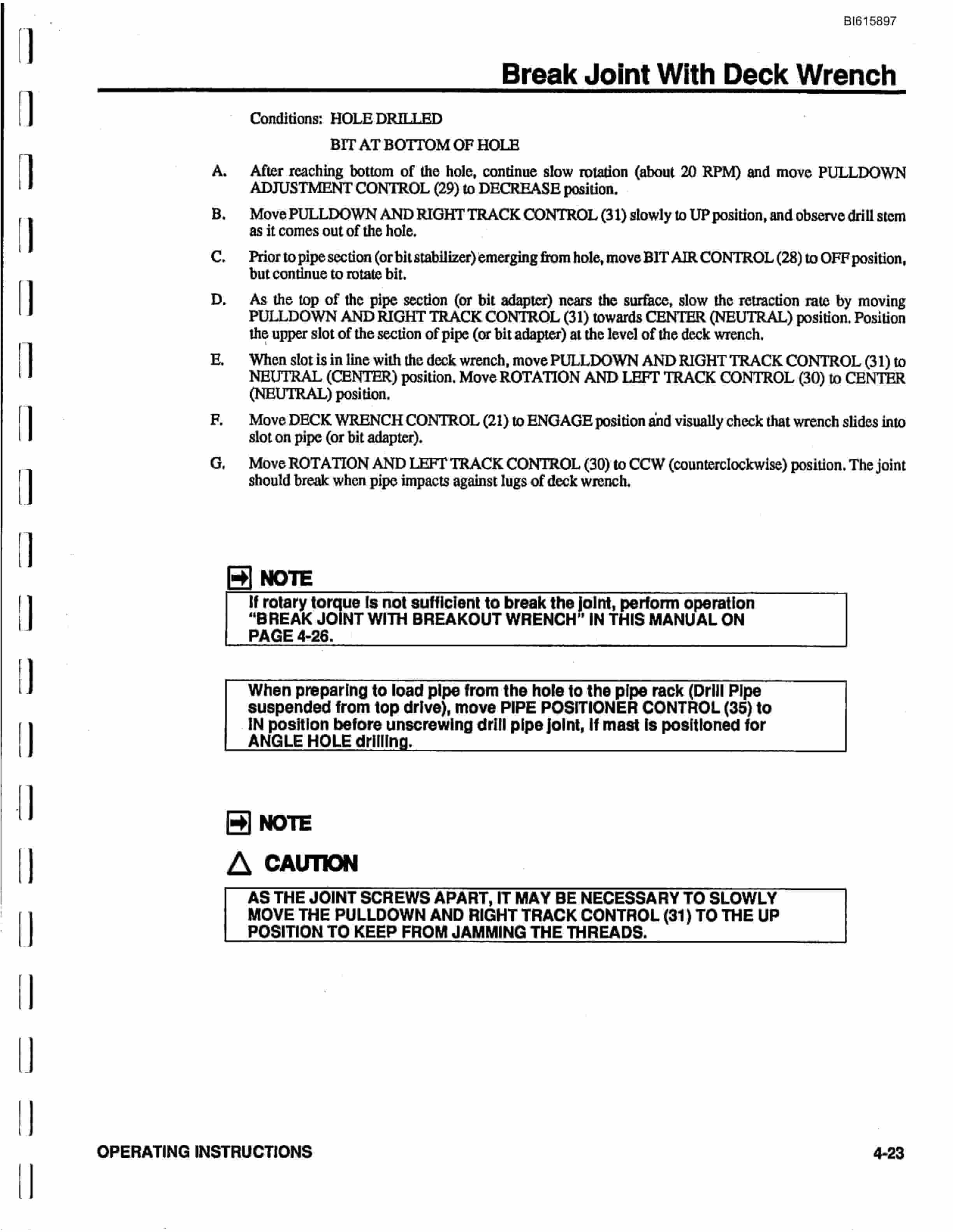 Bucyrus GDCJ Rotary Blasthole Drill Technical Manual BI615897-2