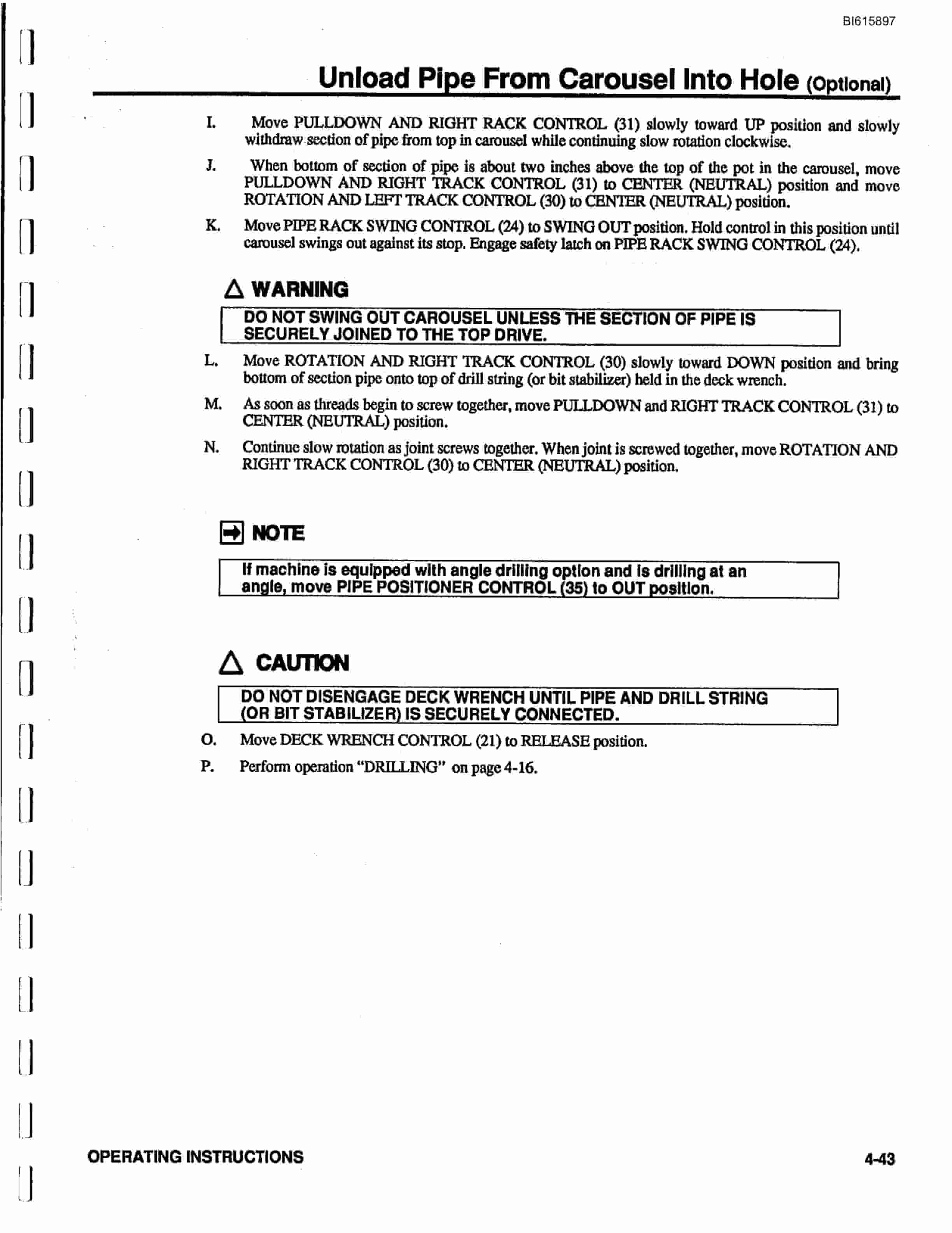 Bucyrus GDCJ Rotary Blasthole Drill Technical Manual BI615897-4