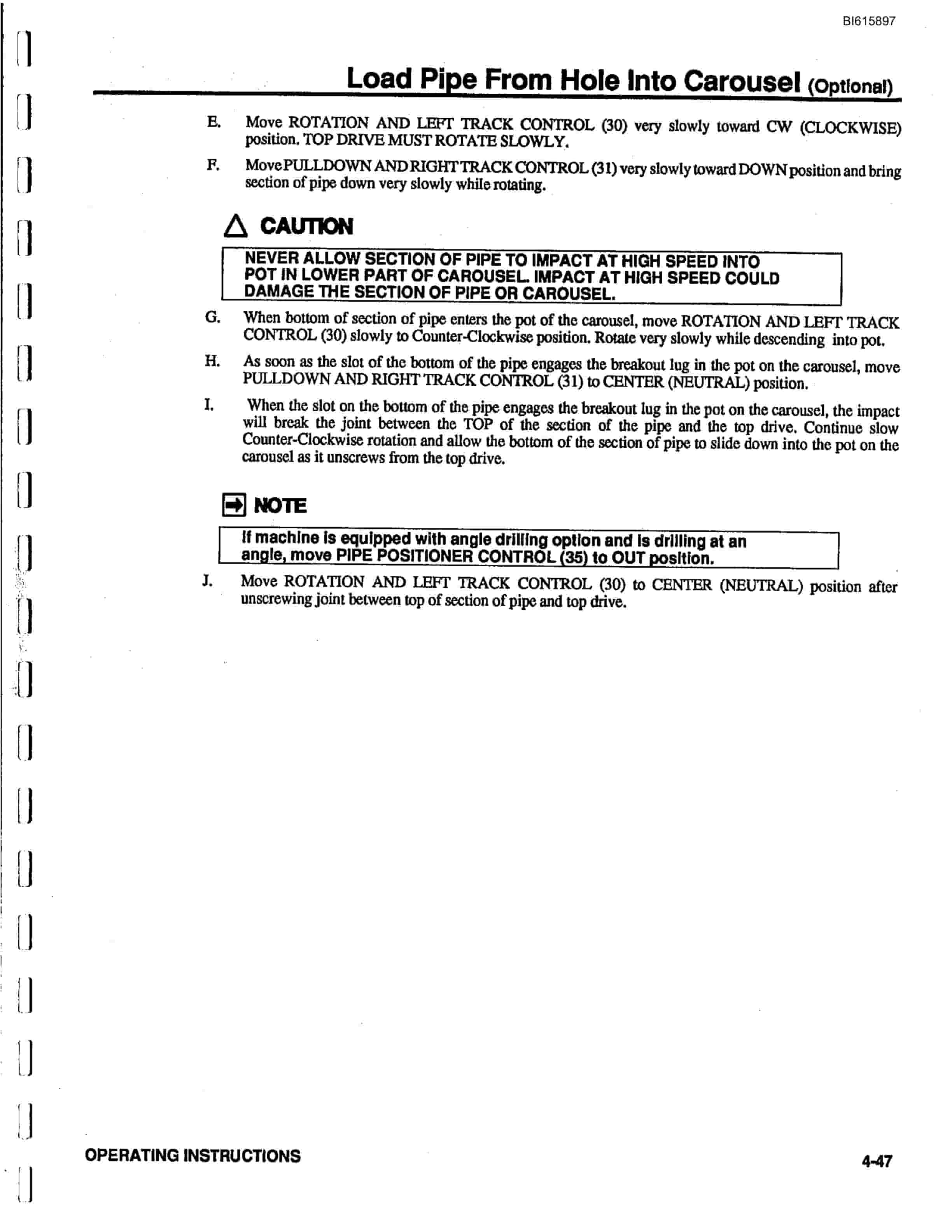 Bucyrus GDCJ Rotary Blasthole Drill Technical Manual BI615897-5