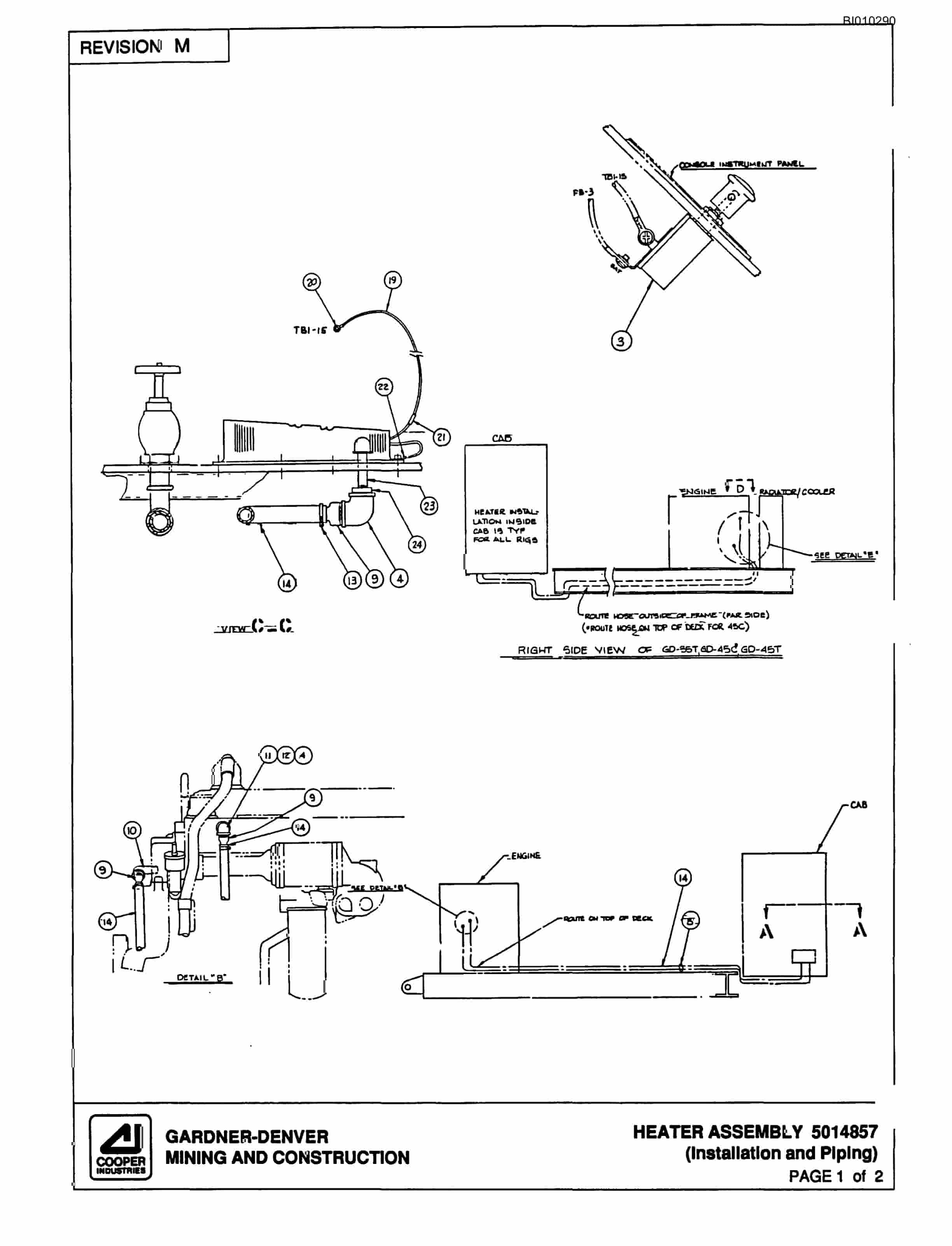 Bucyrus GDCL Rotary Blasthole Drill Parts Catalog BI010290-2