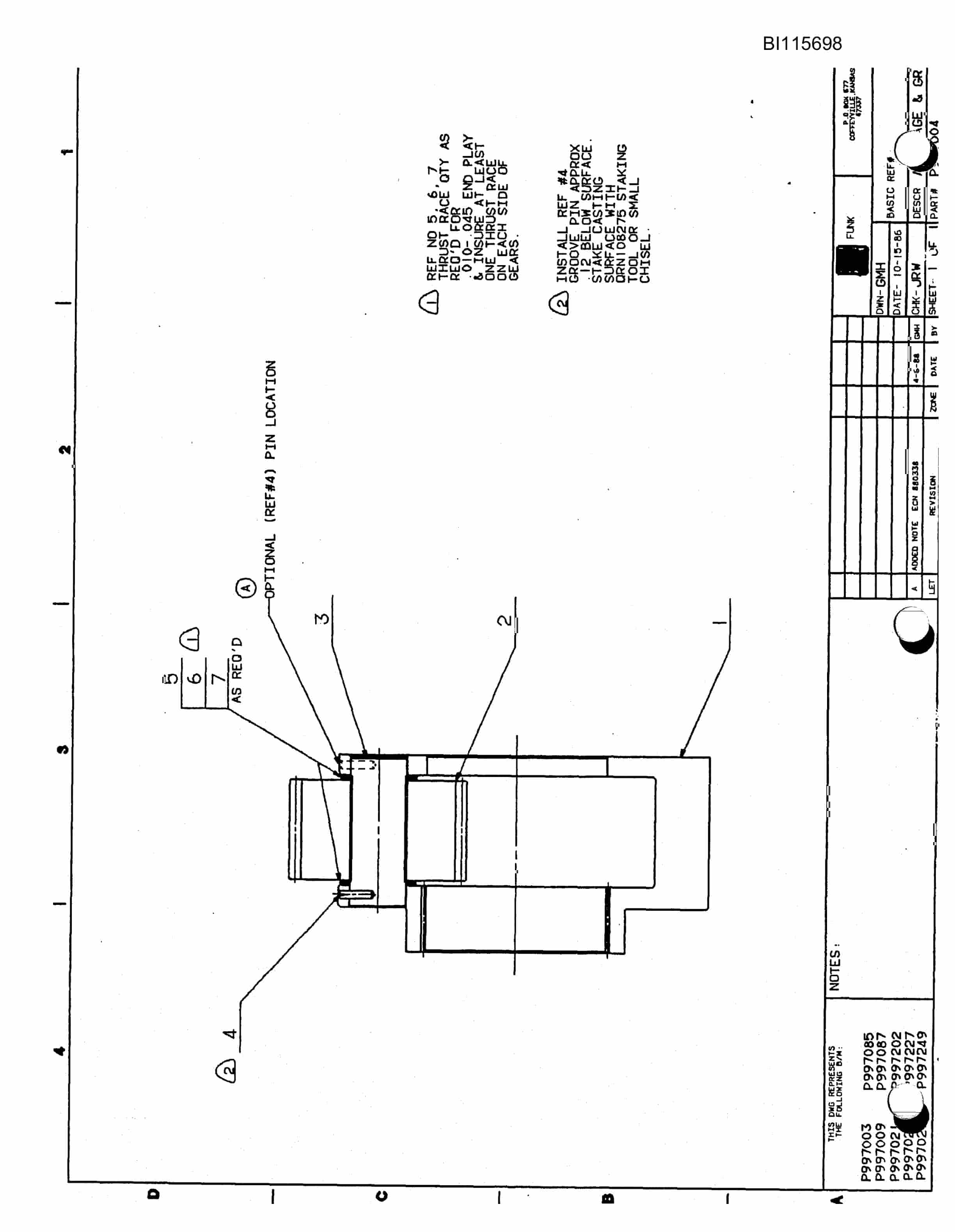Bucyrus GDCL Rotary Blasthole Drill Parts Catalog BI115698-3