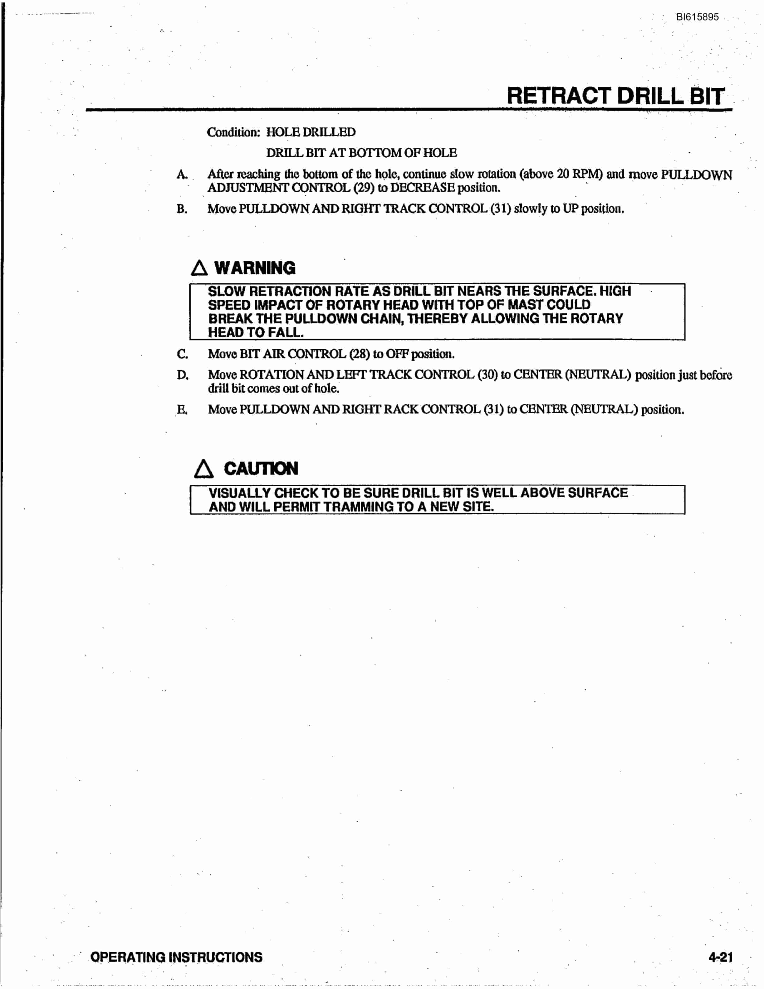 Bucyrus GDCL Rotary Blasthole Drill Technical Manual BI615895-2