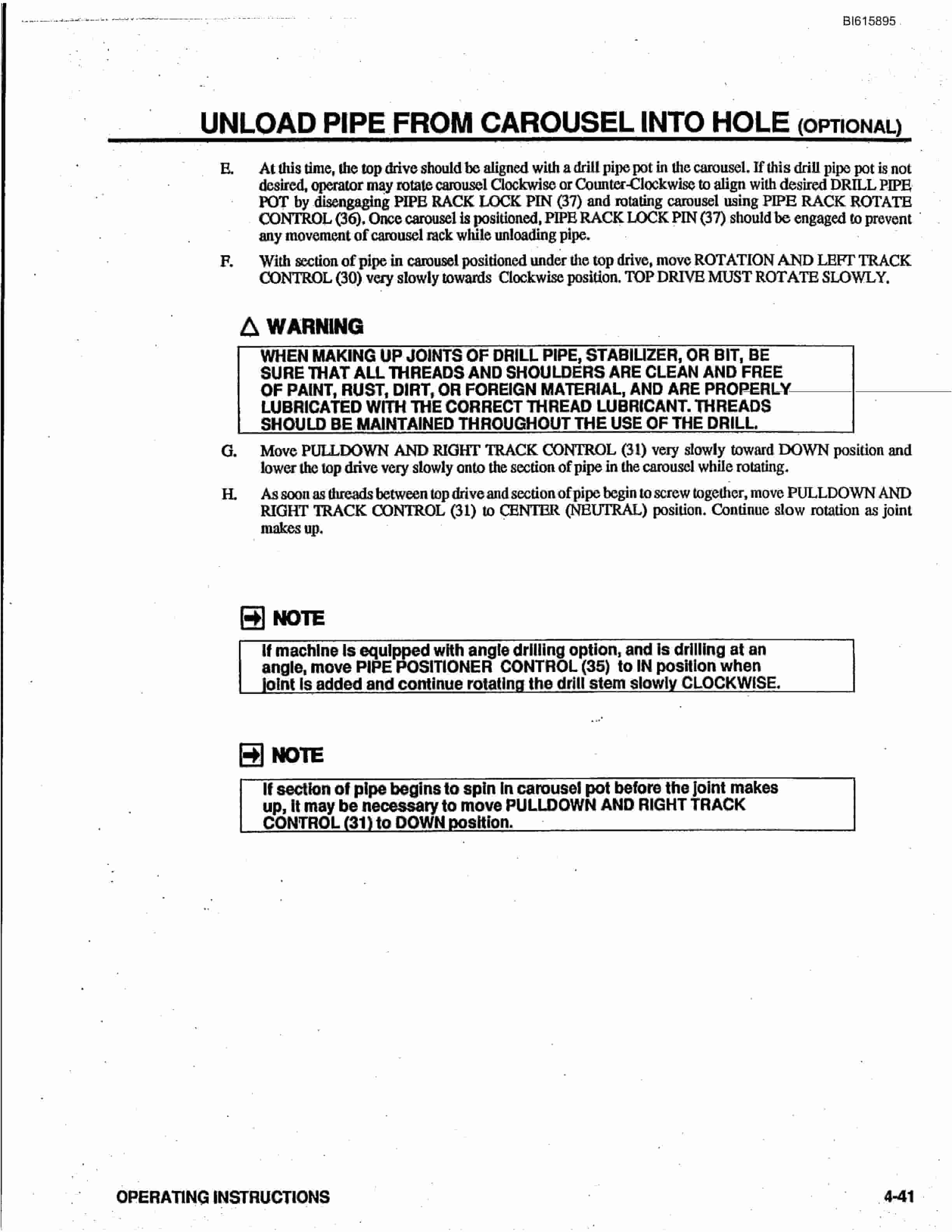 Bucyrus GDCL Rotary Blasthole Drill Technical Manual BI615895-4