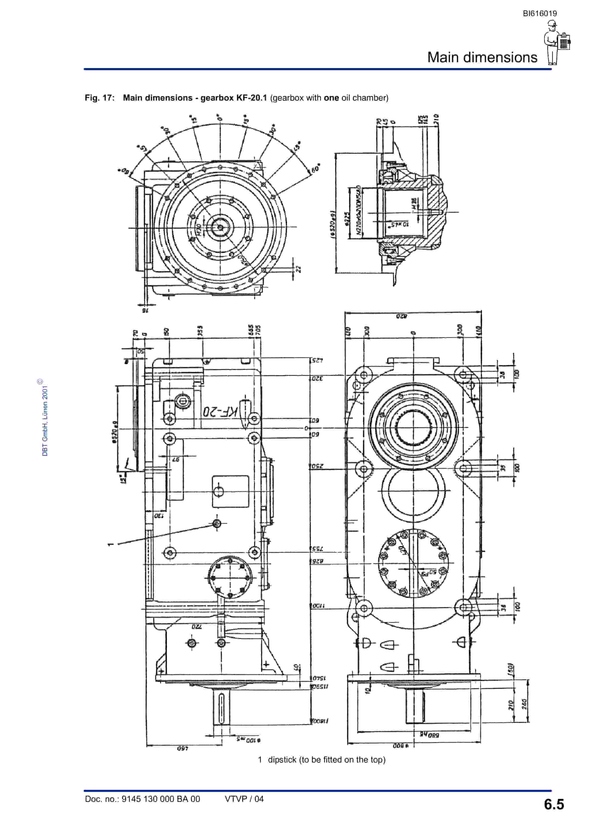 Bucyrus Gearbox KF-20, KF-20.1 Technical Manual BI616019-3