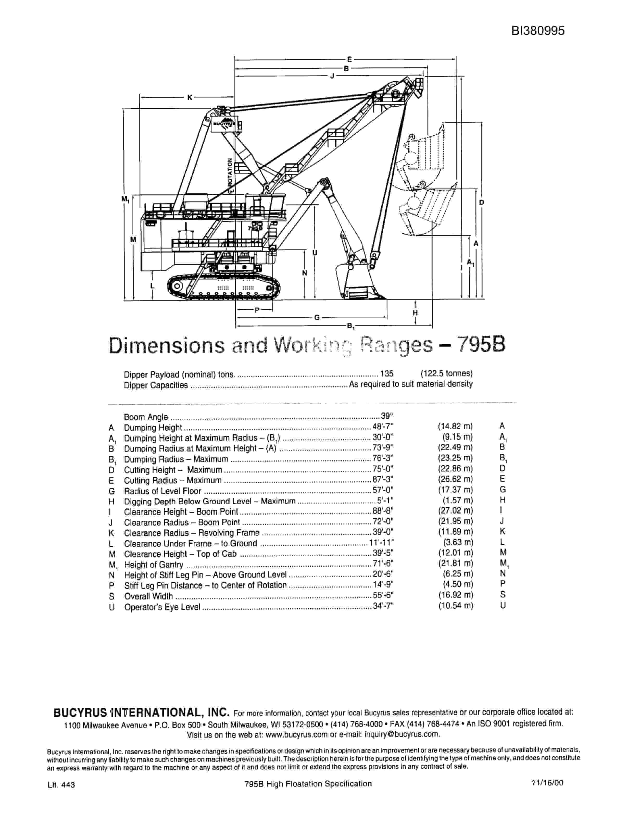 Bucyrus General Sales Collateral Material Products Manual BI380995-5