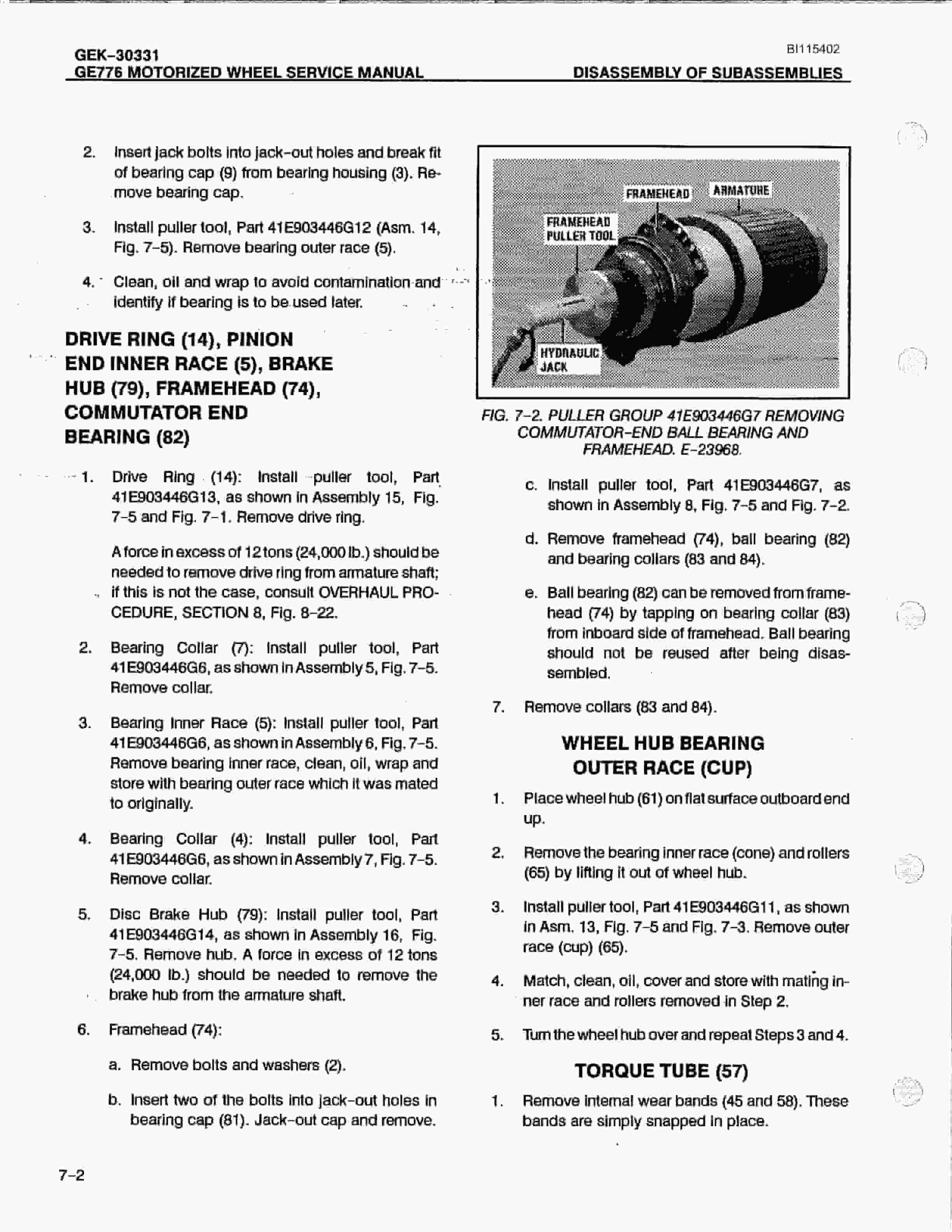 Bucyrus GKE-91661-8 Technical Manual BI115402-5