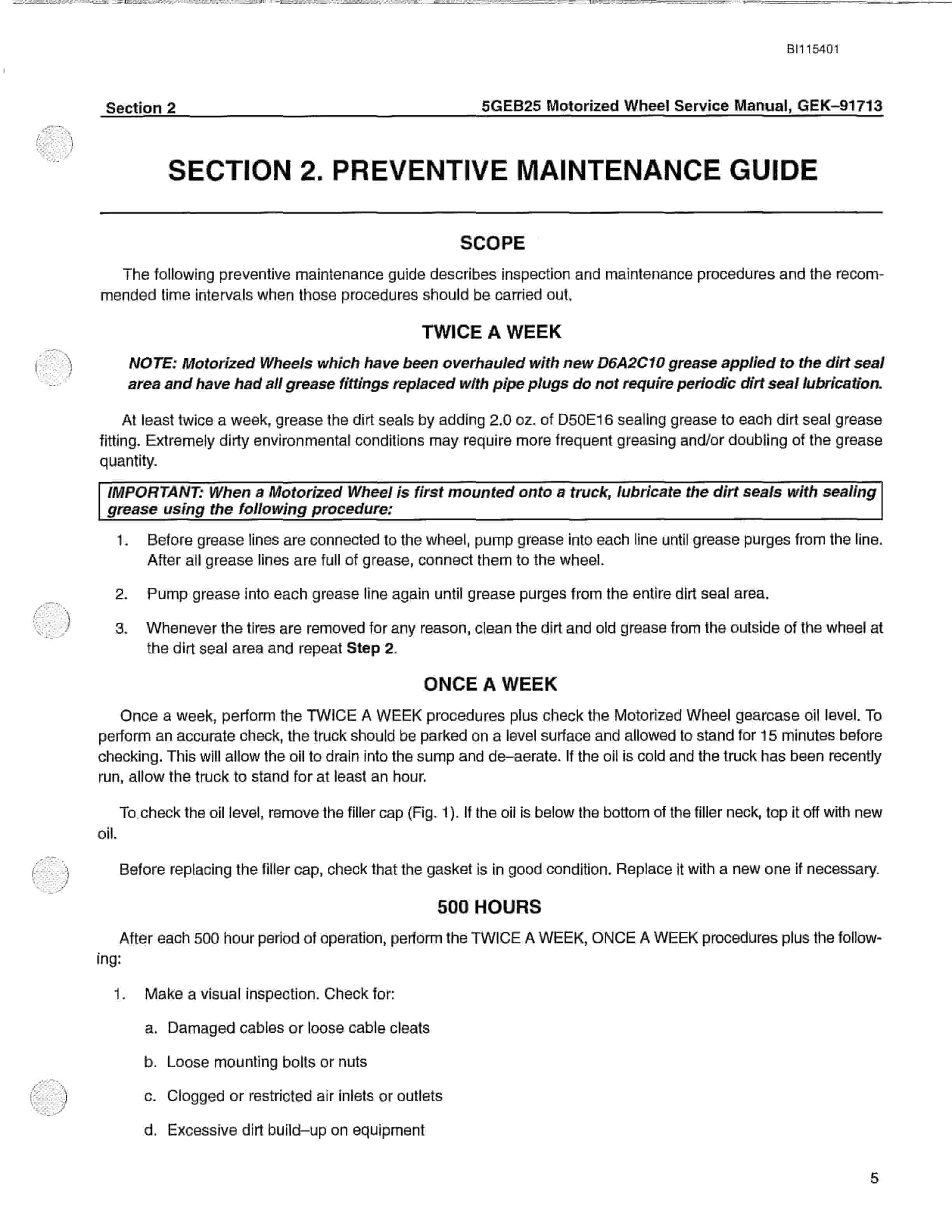 Bucyrus GKE-91724-9 Technical Manual BI115401-4