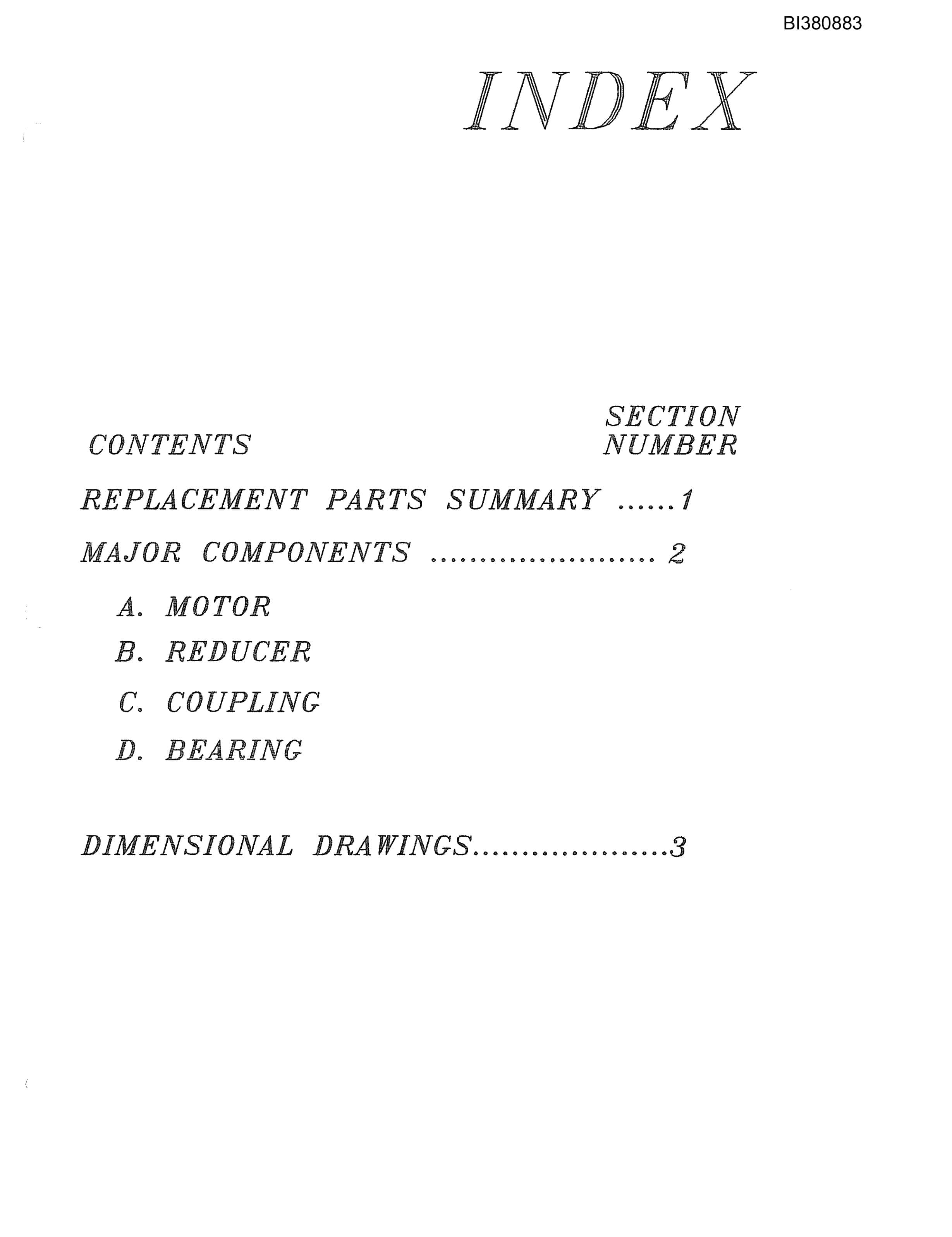 Bucyrus GLA Morgan Parts Catalog BI380883-2