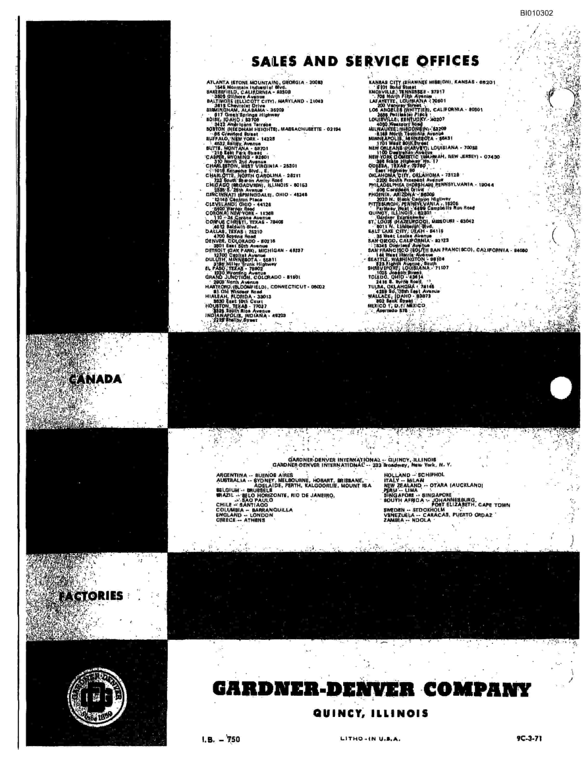 Bucyrus HDC-E Parts Catalog BI010302-4