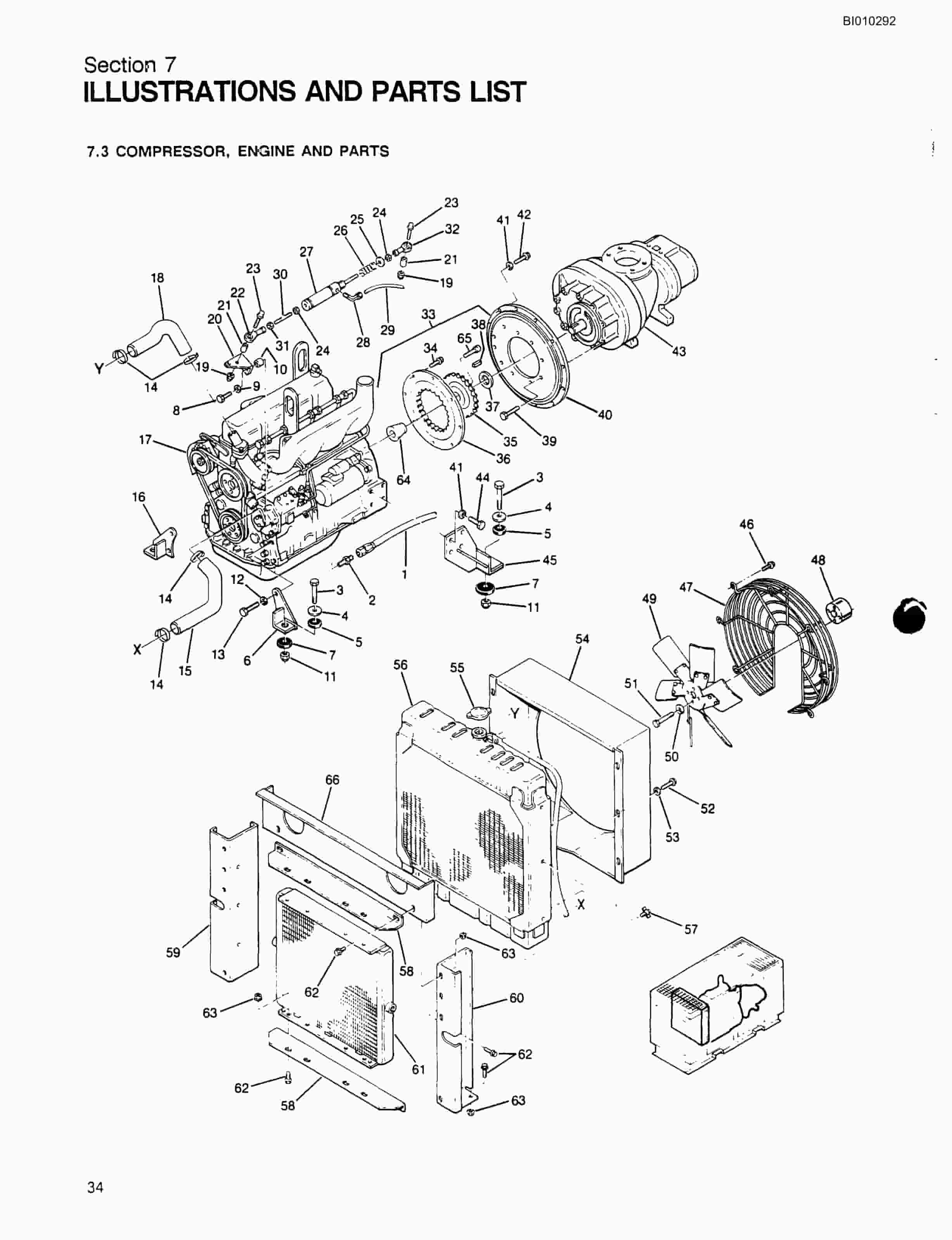 Bucyrus HPR1H-AT Drill With 20FT.UFH Feed Excavator Mounting Kit Parts Catalog BI010292-4