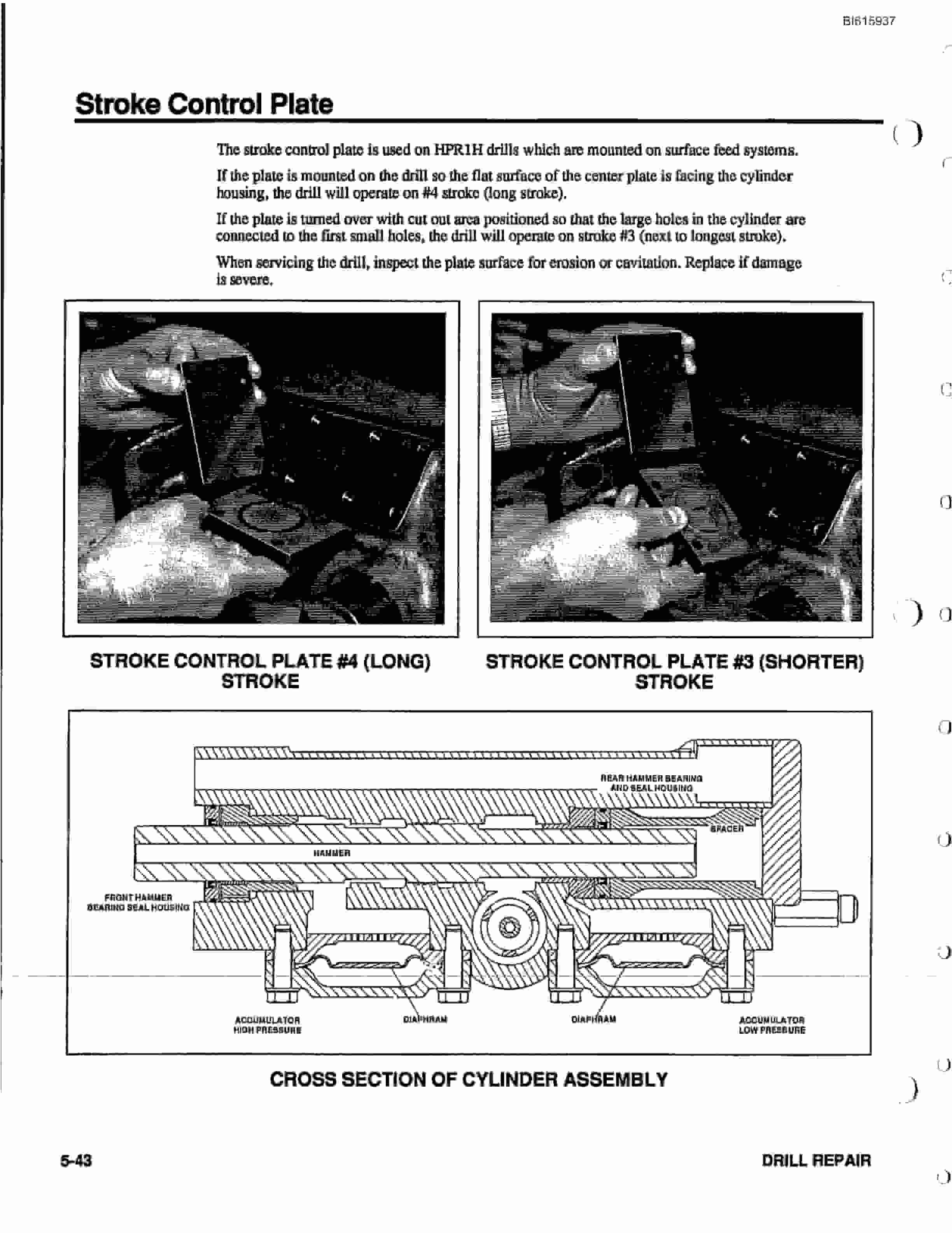 Bucyrus HPR1H Hydraulic Drill Technical Manual BI615937-4