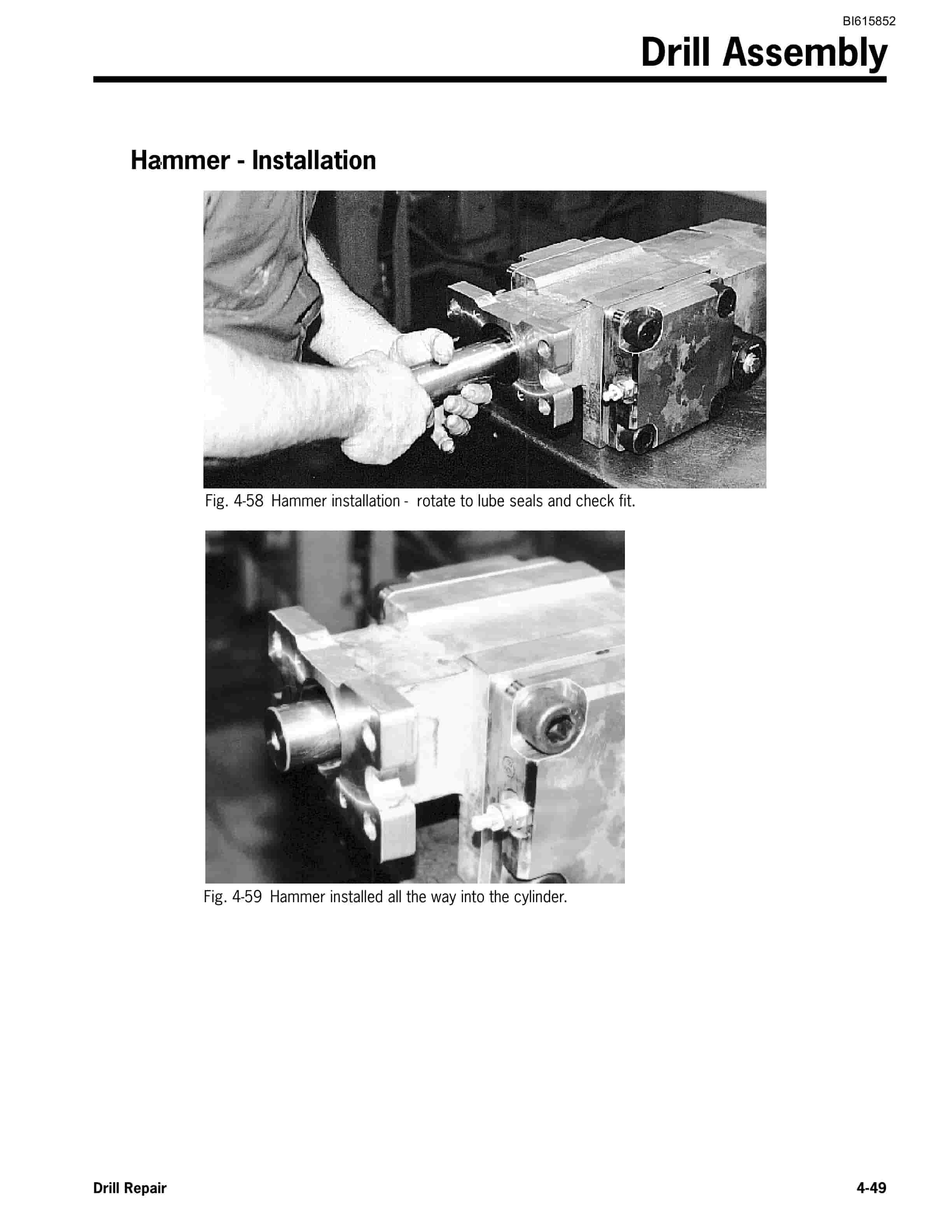 Bucyrus HPR3818F Hydraulic Rock Drill Service Manual BI615852-3
