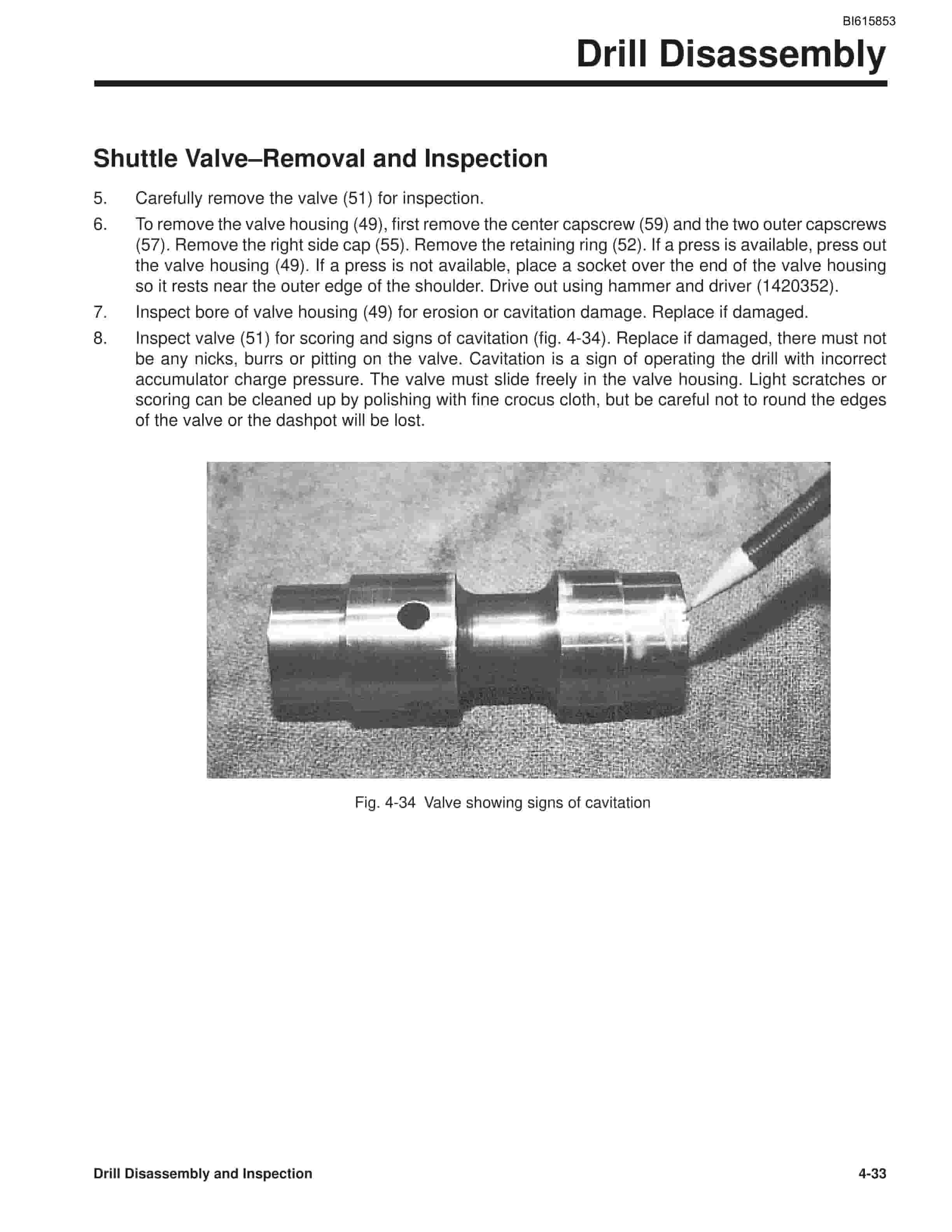 Bucyrus HPR4519, HPR5123 Hydraulic Rock Drill Service Manual BI615853-2