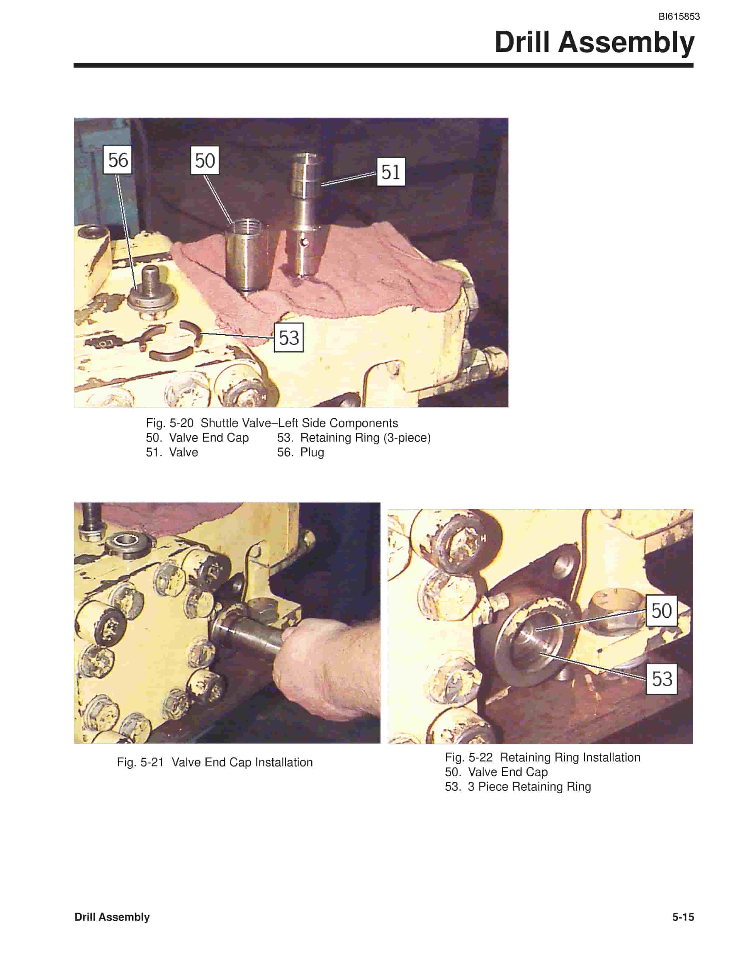 Bucyrus HPR4519, HPR5123 Hydraulic Rock Drill Service Manual BI615853-3